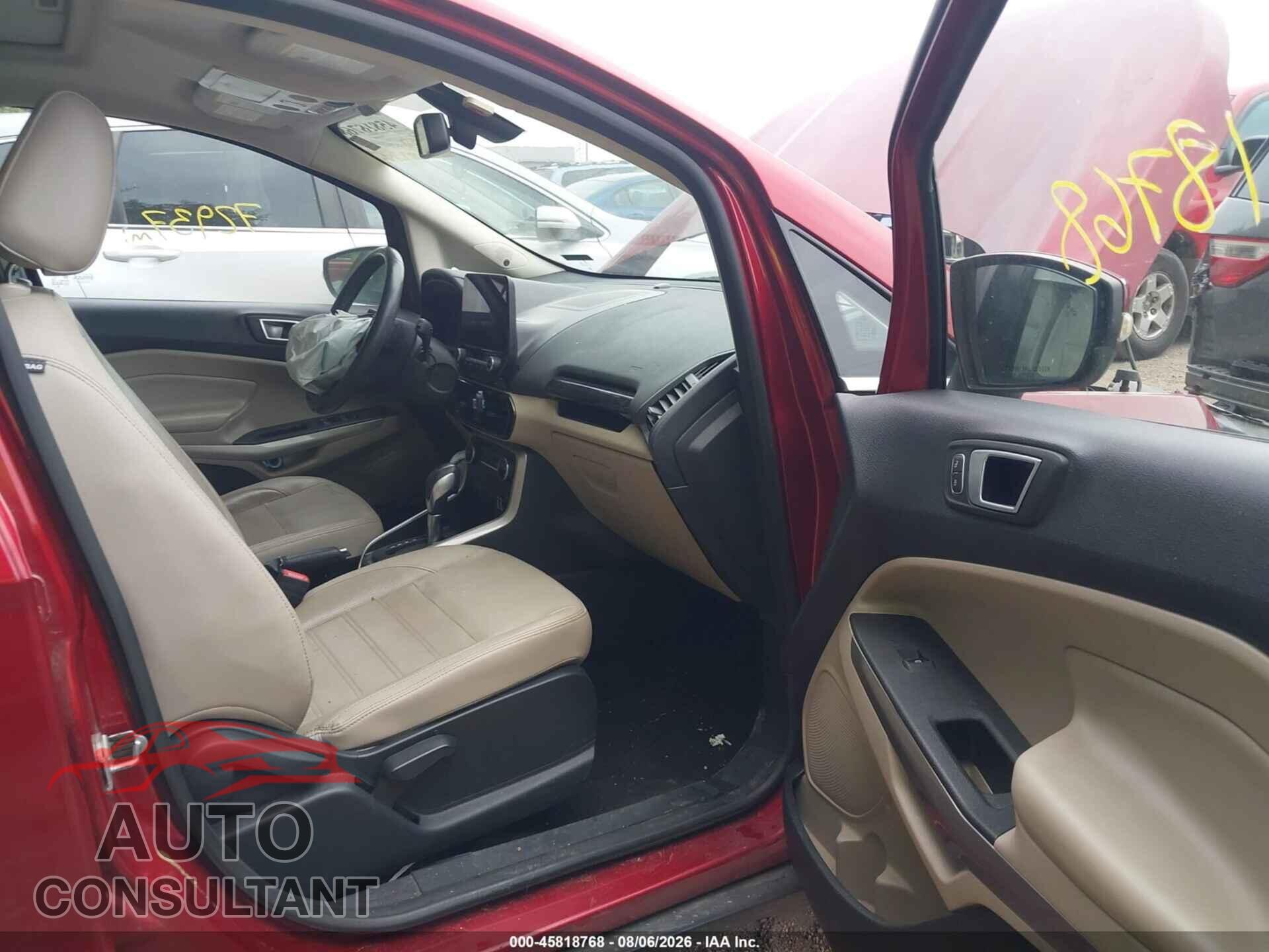 FORD ECOSPORT 2019 - MAJ6S3KL2KC310364