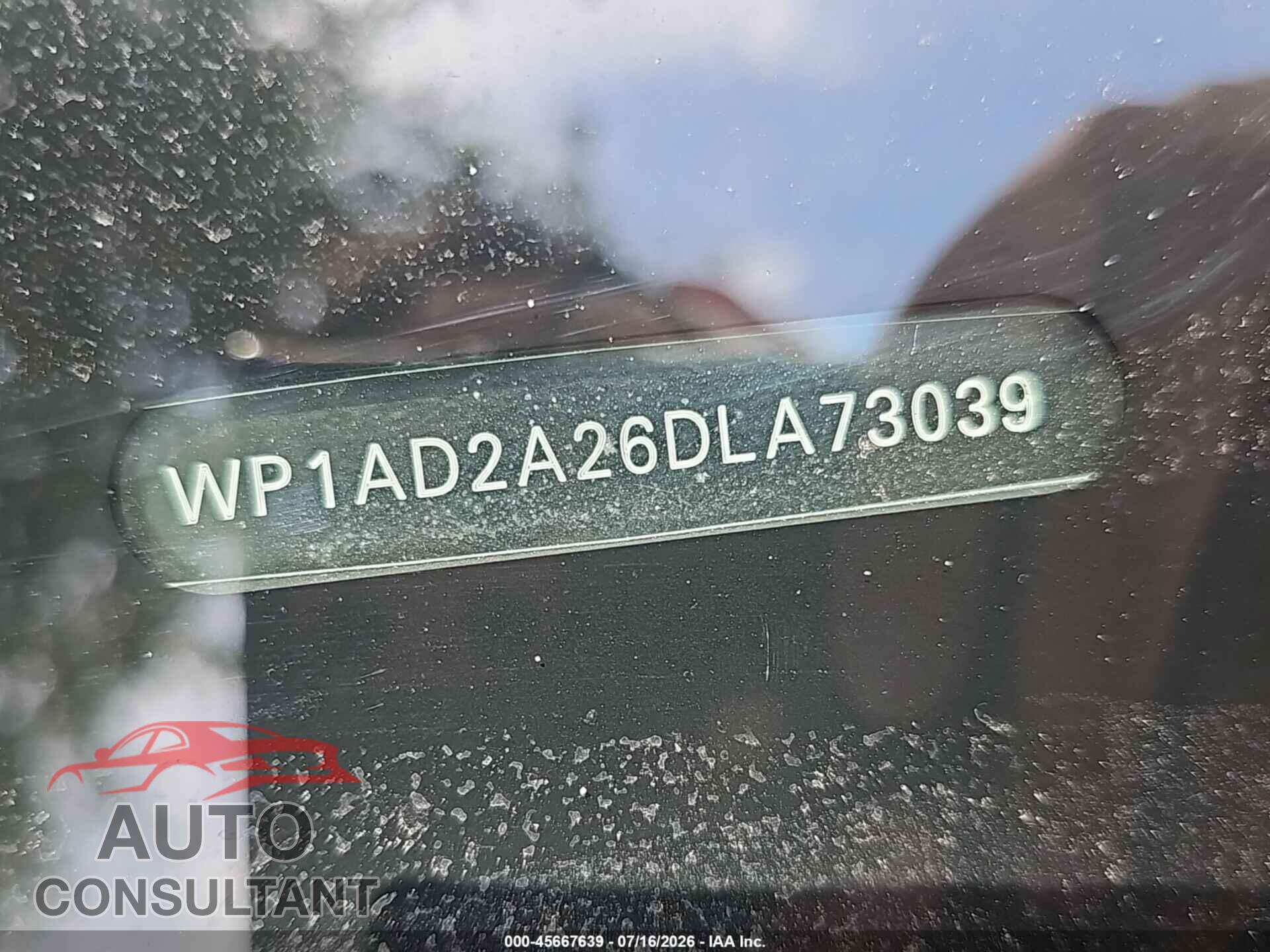 PORSCHE CAYENNE 2013 - WP1AD2A26DLA73039
