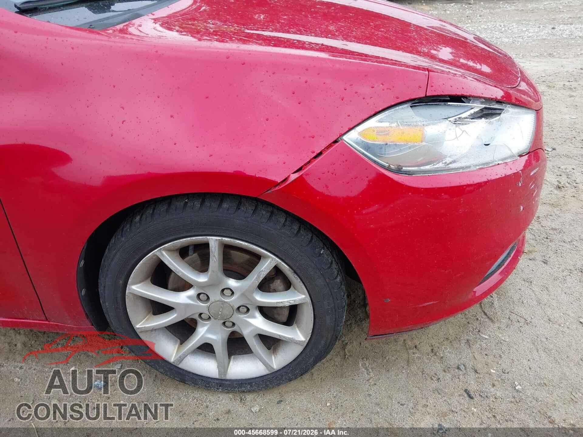 DODGE DART 2013 - 1C3CDFBA1DD210457
