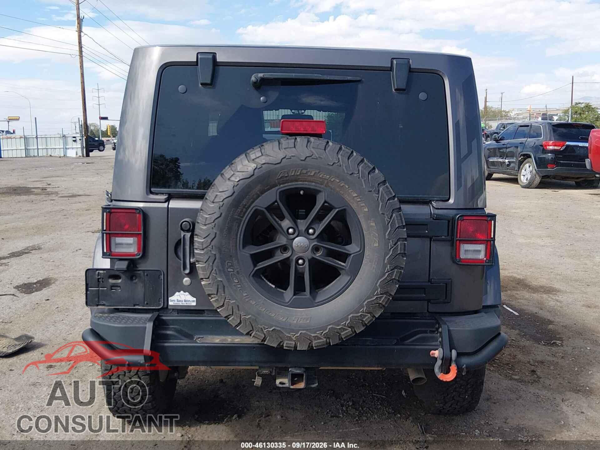 JEEP WRANGLER 2017 - 1C4AJWBG3HL575492