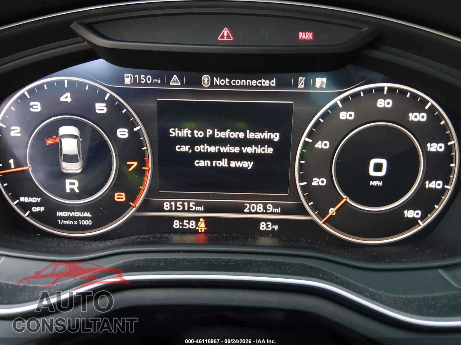 AUDI A4 2017 - WAUENAF42HN048232