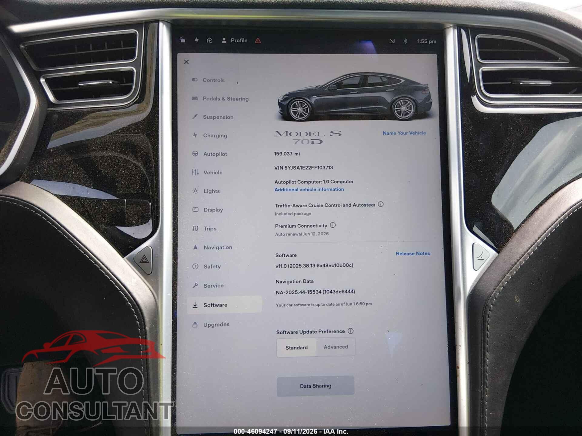 TESLA MODEL S 2015 - 5YJSA1E22FF103713