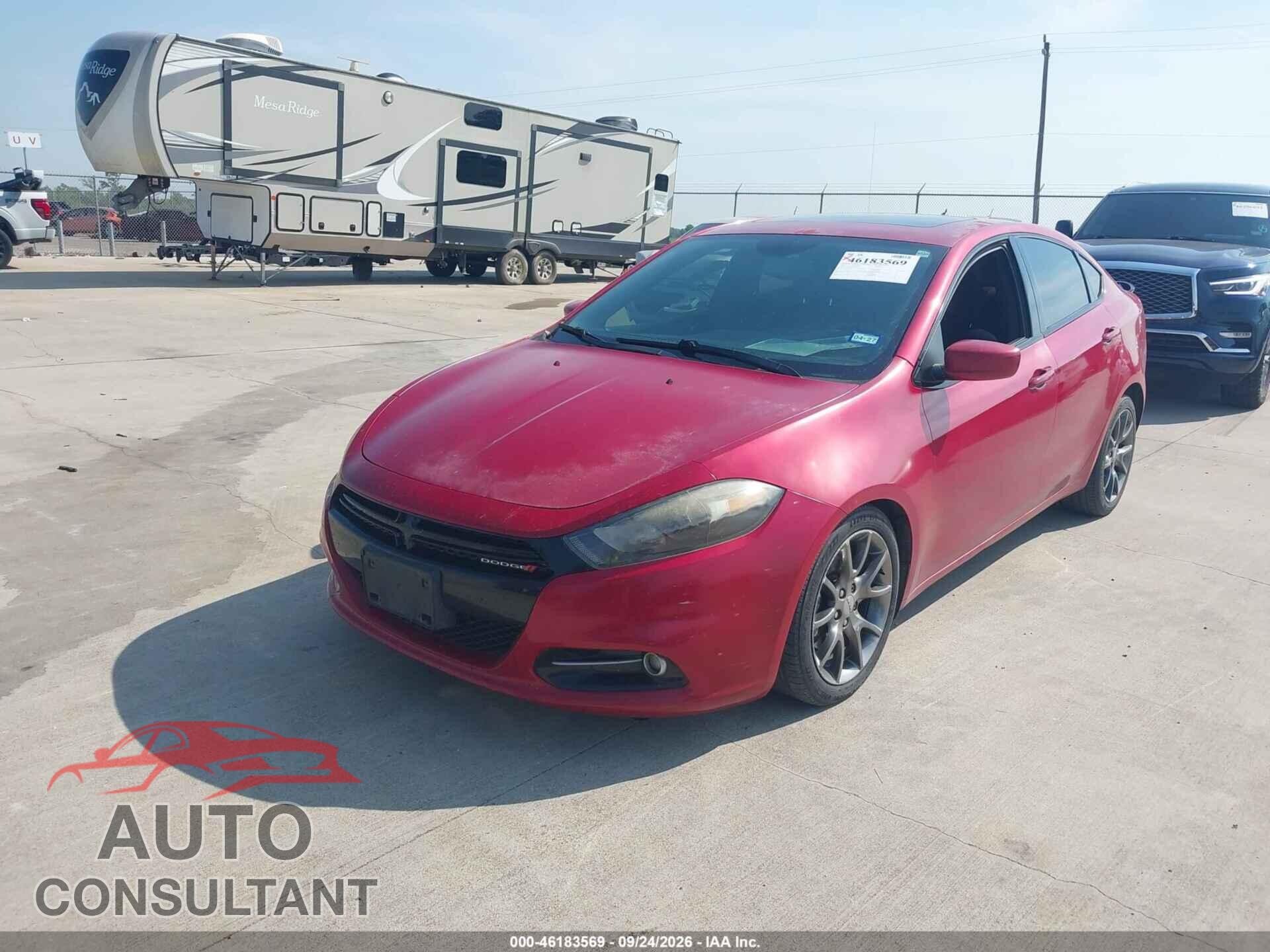 DODGE DART 2014 - 1C3CDFBB0ED767225