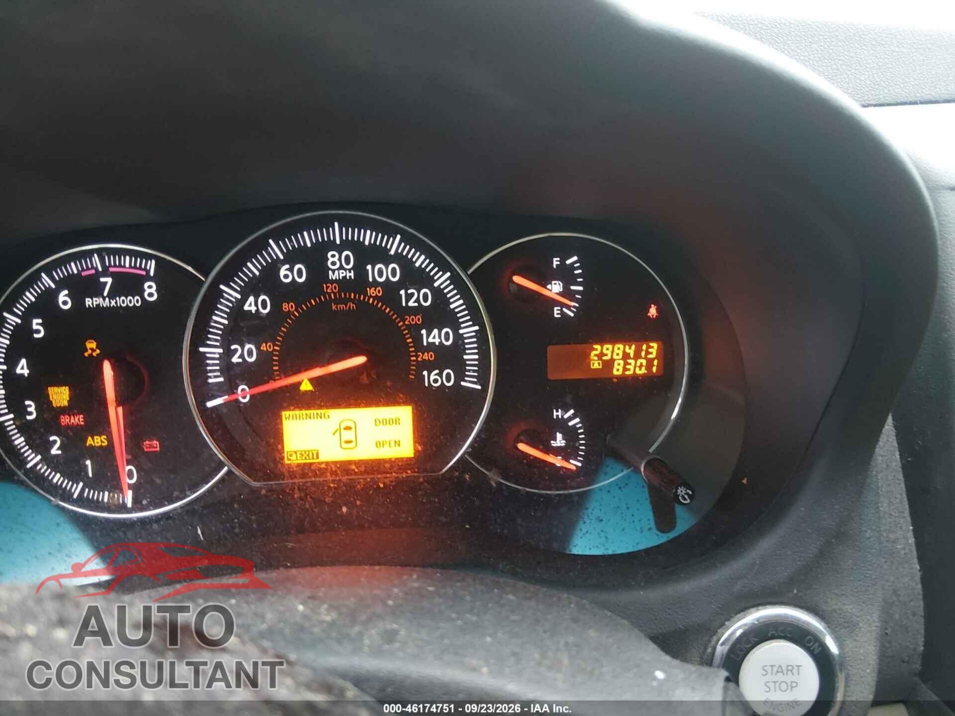 NISSAN MAXIMA 2011 - 1N4AA5AP8BC856485