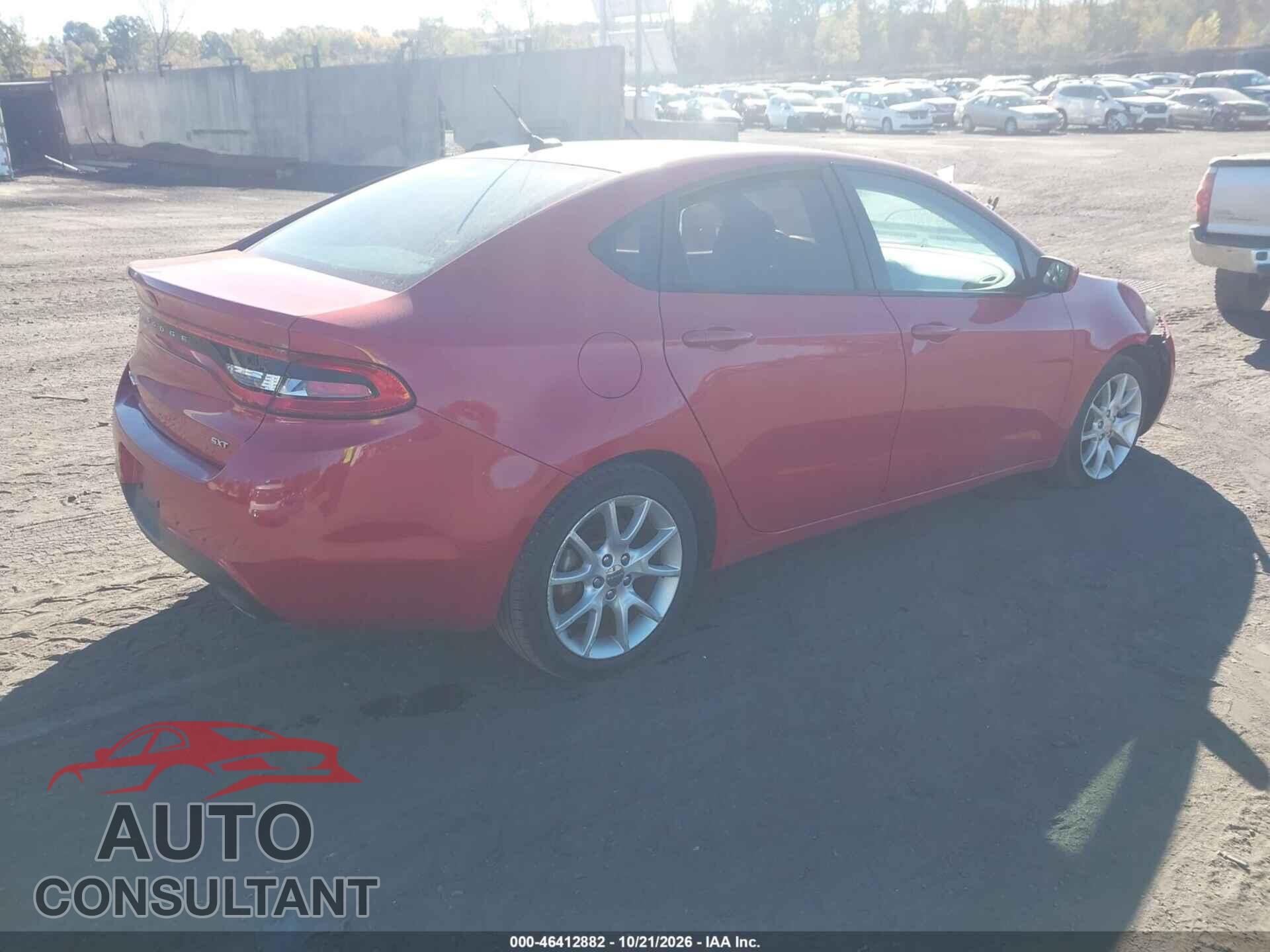 DODGE DART 2013 - 1C3CDFBA0DD345476