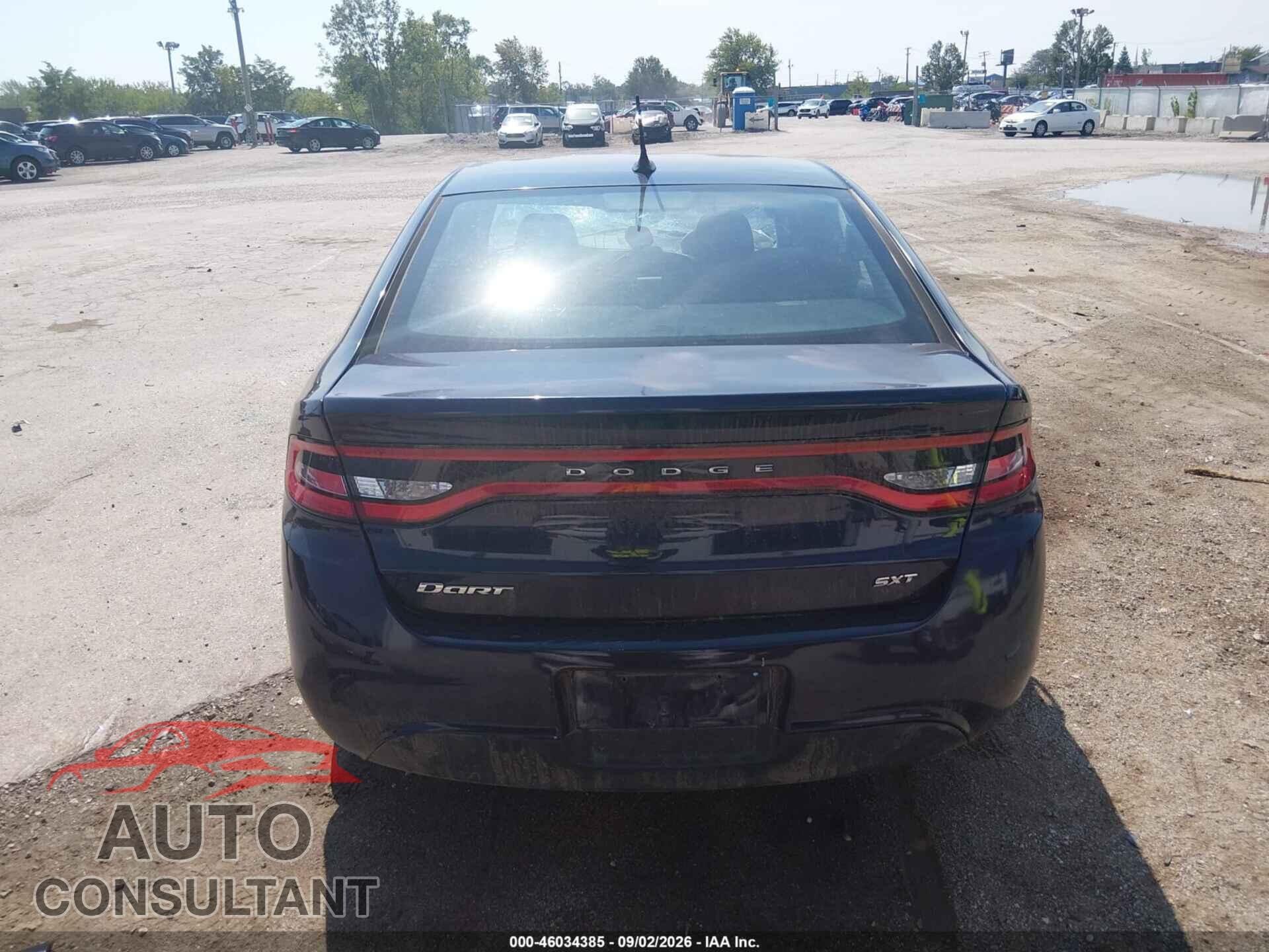 DODGE DART 2015 - 1C3CDFBB2FD315486