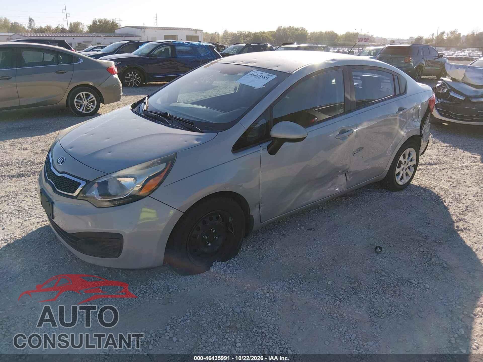 KIA RIO 2013 - KNADN4A36D6200979