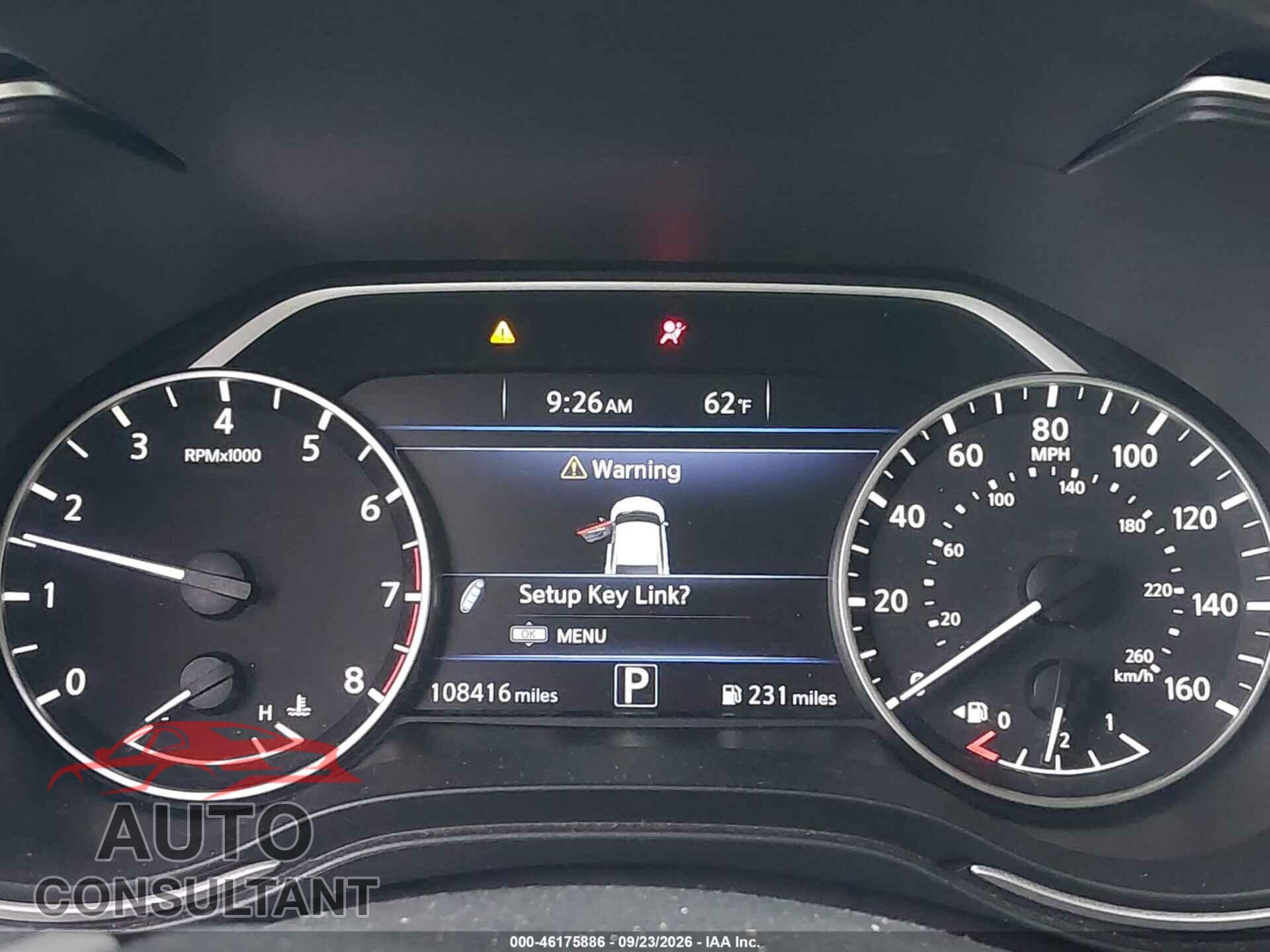 NISSAN MAXIMA 2016 - 1N4AA6AP1GC443630