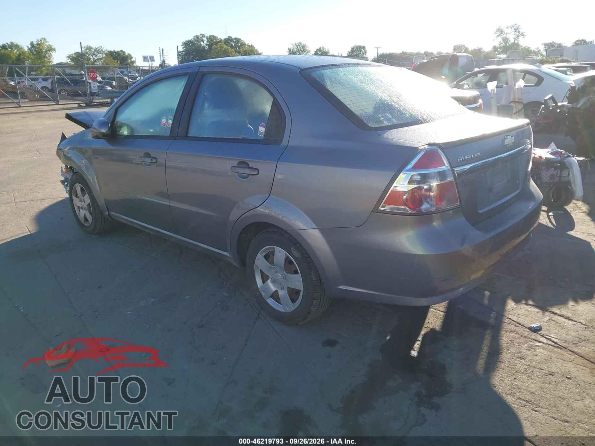 CHEVROLET AVEO 2011 - KL1TD5DE5BB168347