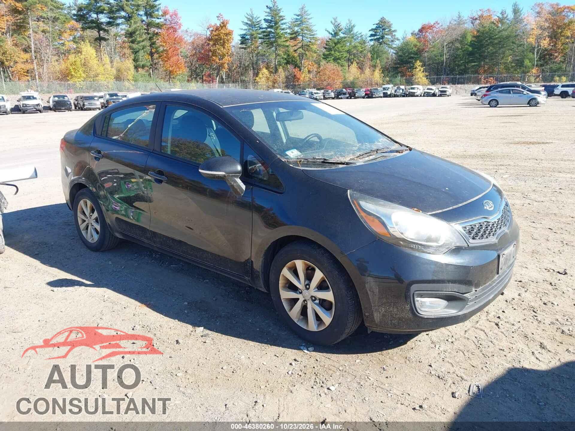 KIA RIO 2012 - KNADN4A39C6044256