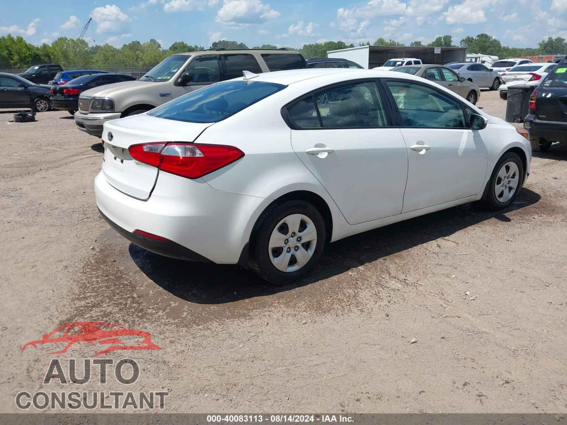 KIA FORTE 2016 - KNAFK4A65G5458917