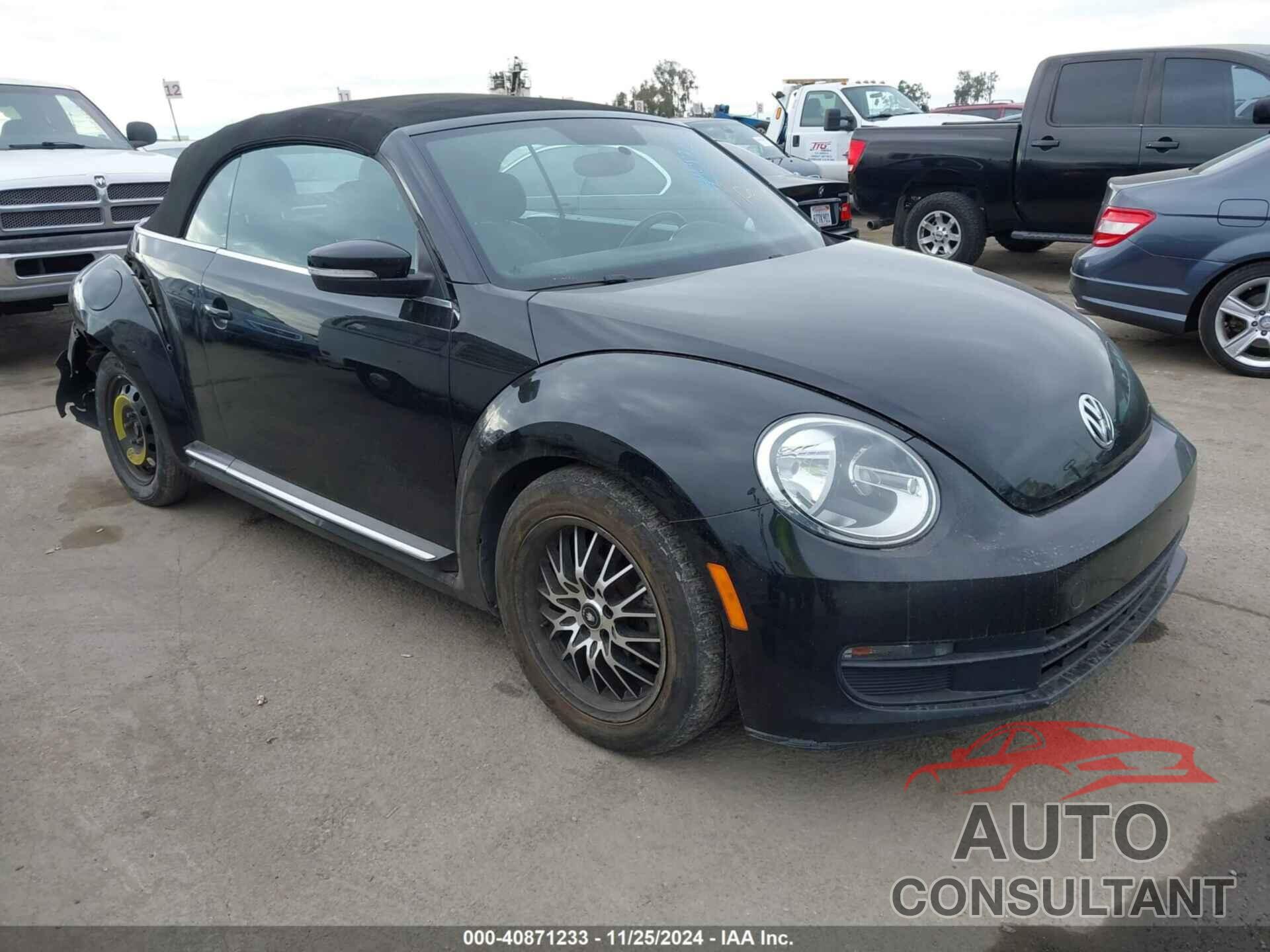 VOLKSWAGEN BEETLE 2013 - 3VW5P7AT3DM821726