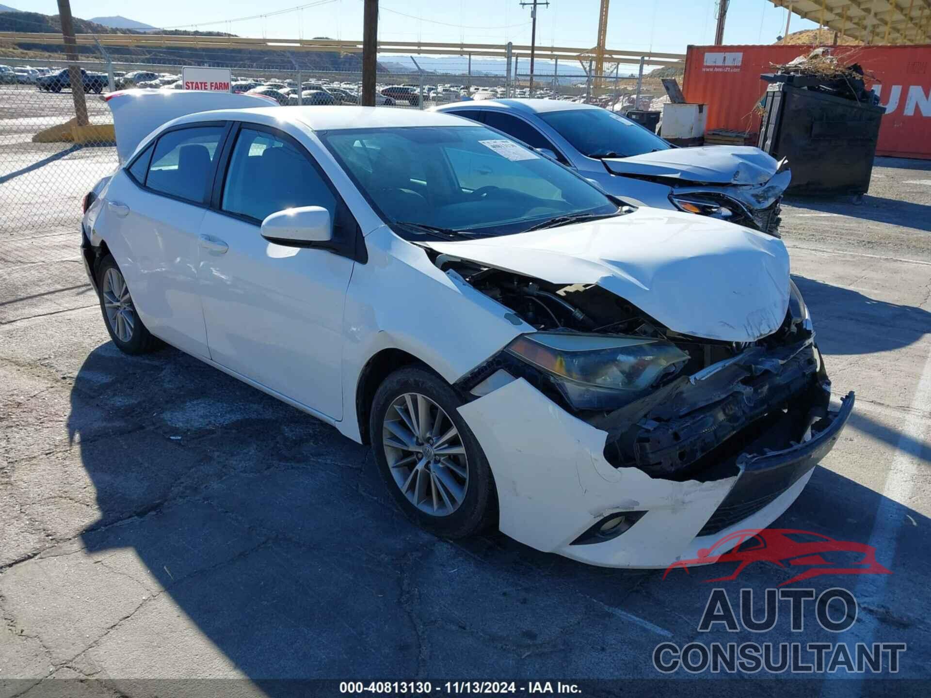 TOYOTA COROLLA 2015 - 5YFBURHE5FP216006