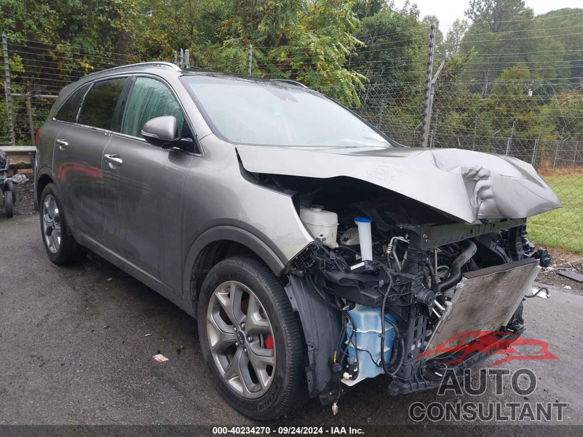 KIA SORENTO 2019 - 5XYPK4A56KG532313