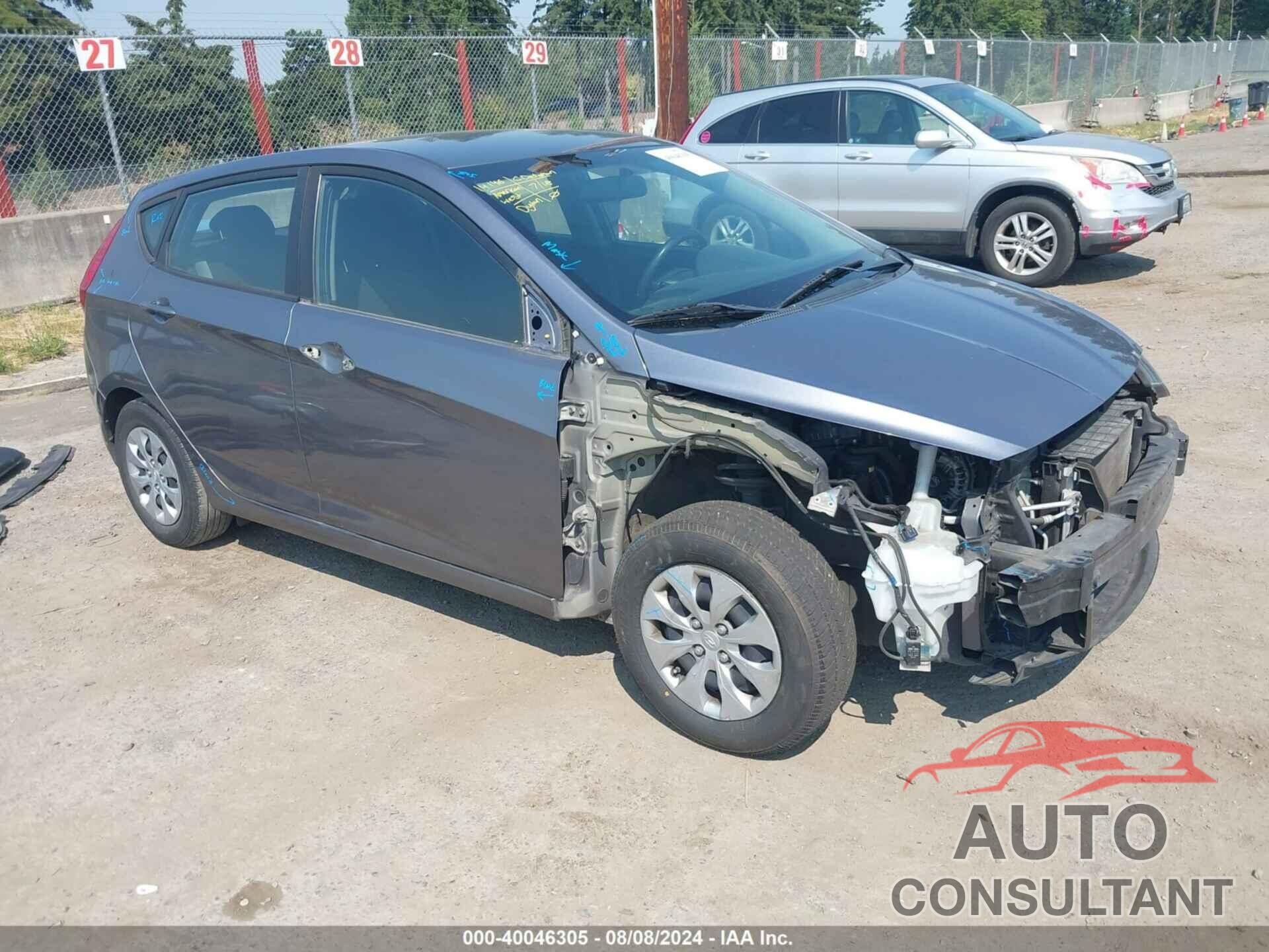 HYUNDAI ACCENT 2017 - KMHCT5AE3HU307691