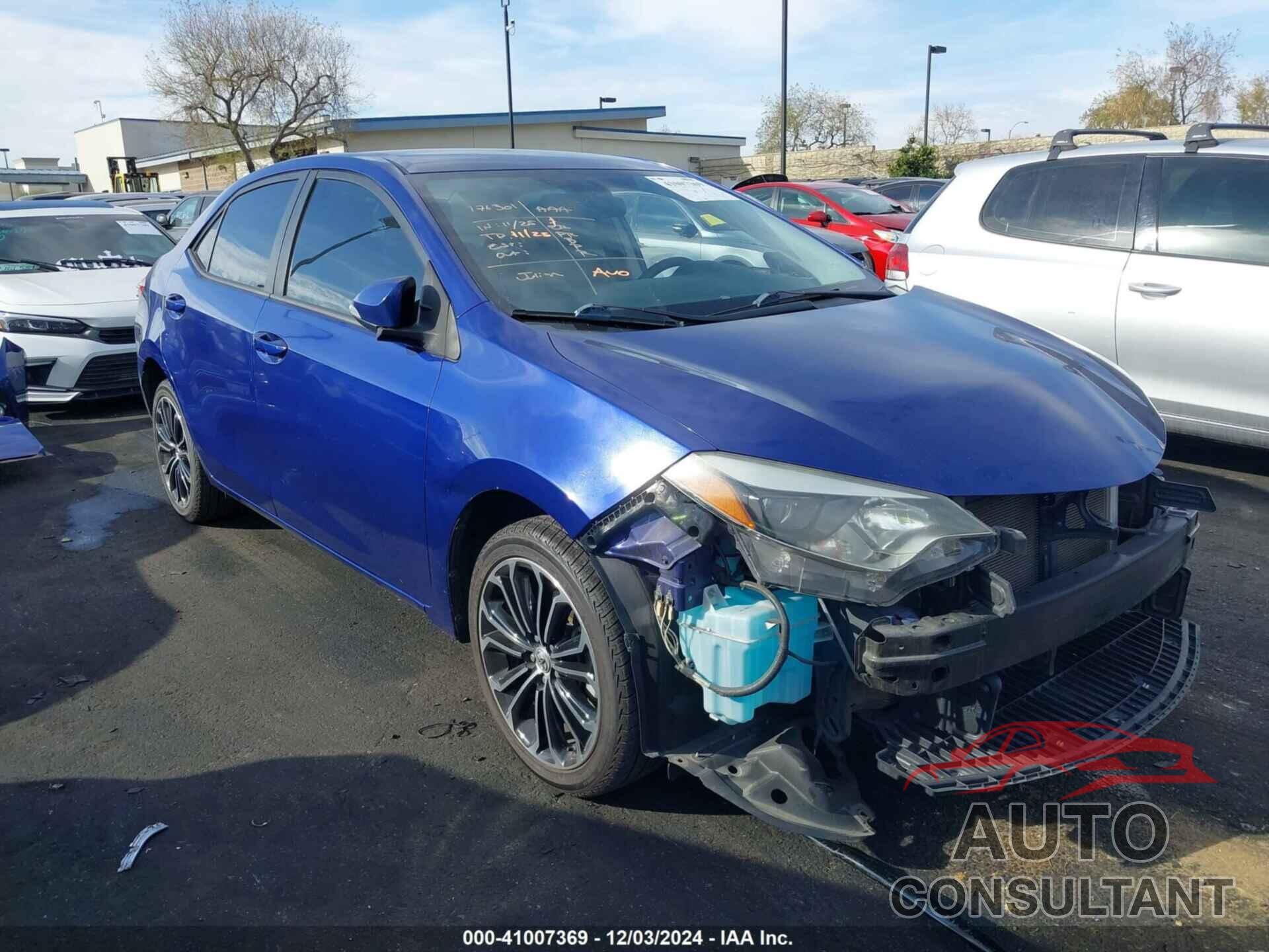 TOYOTA COROLLA 2016 - 5YFBURHE1GP529684