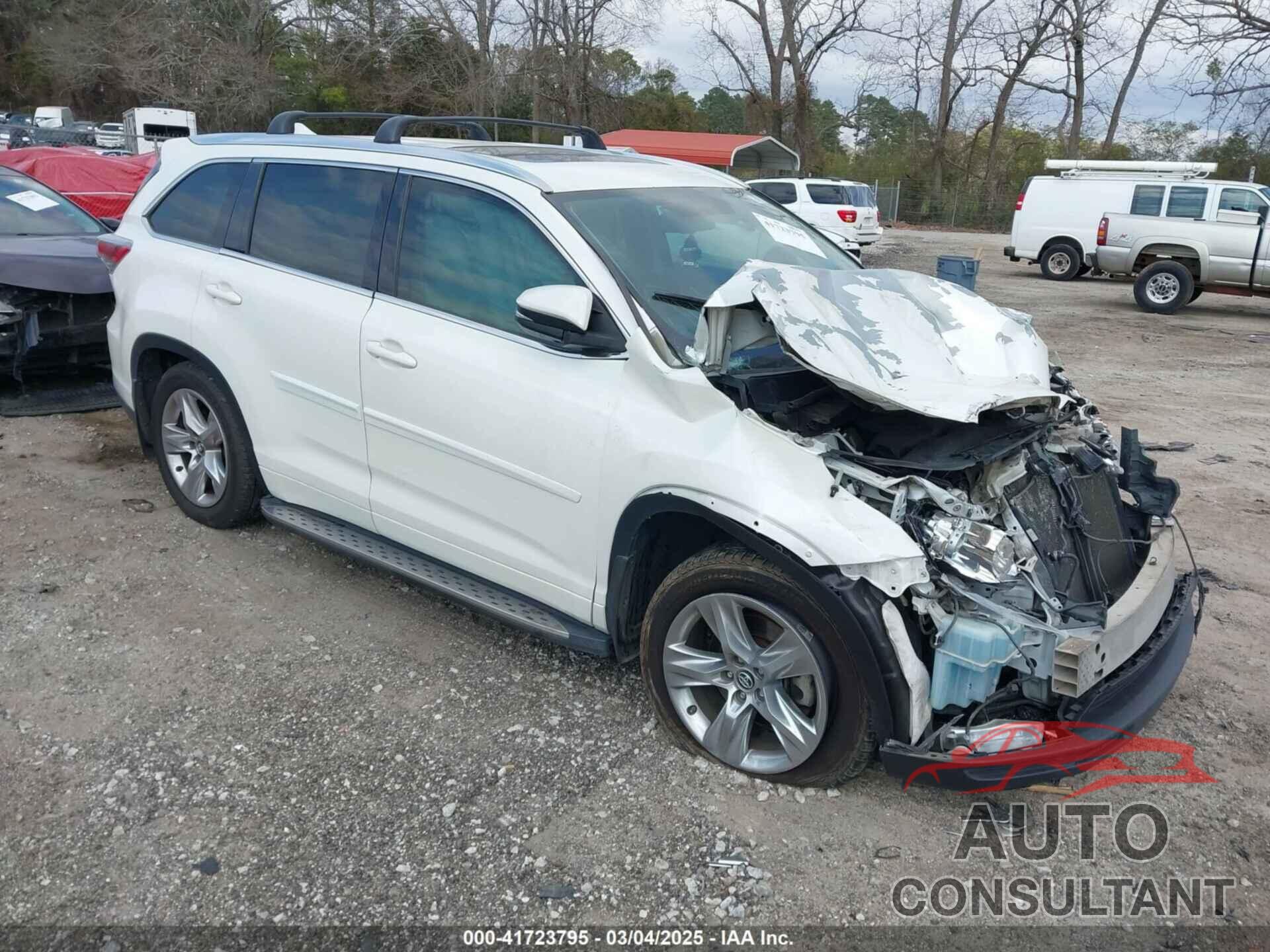 TOYOTA HIGHLANDER 2016 - 5TDYKRFH9GS172713