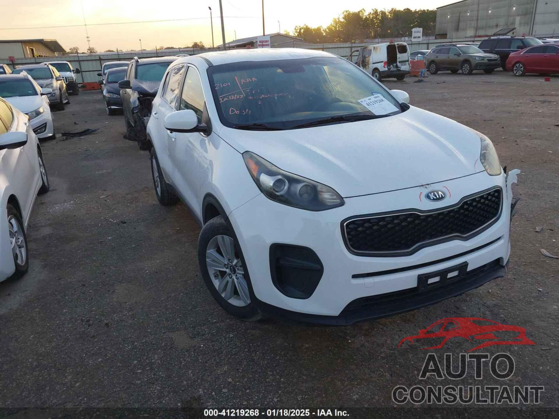 KIA SPORTAGE 2017 - KNDPM3AC6H7193433