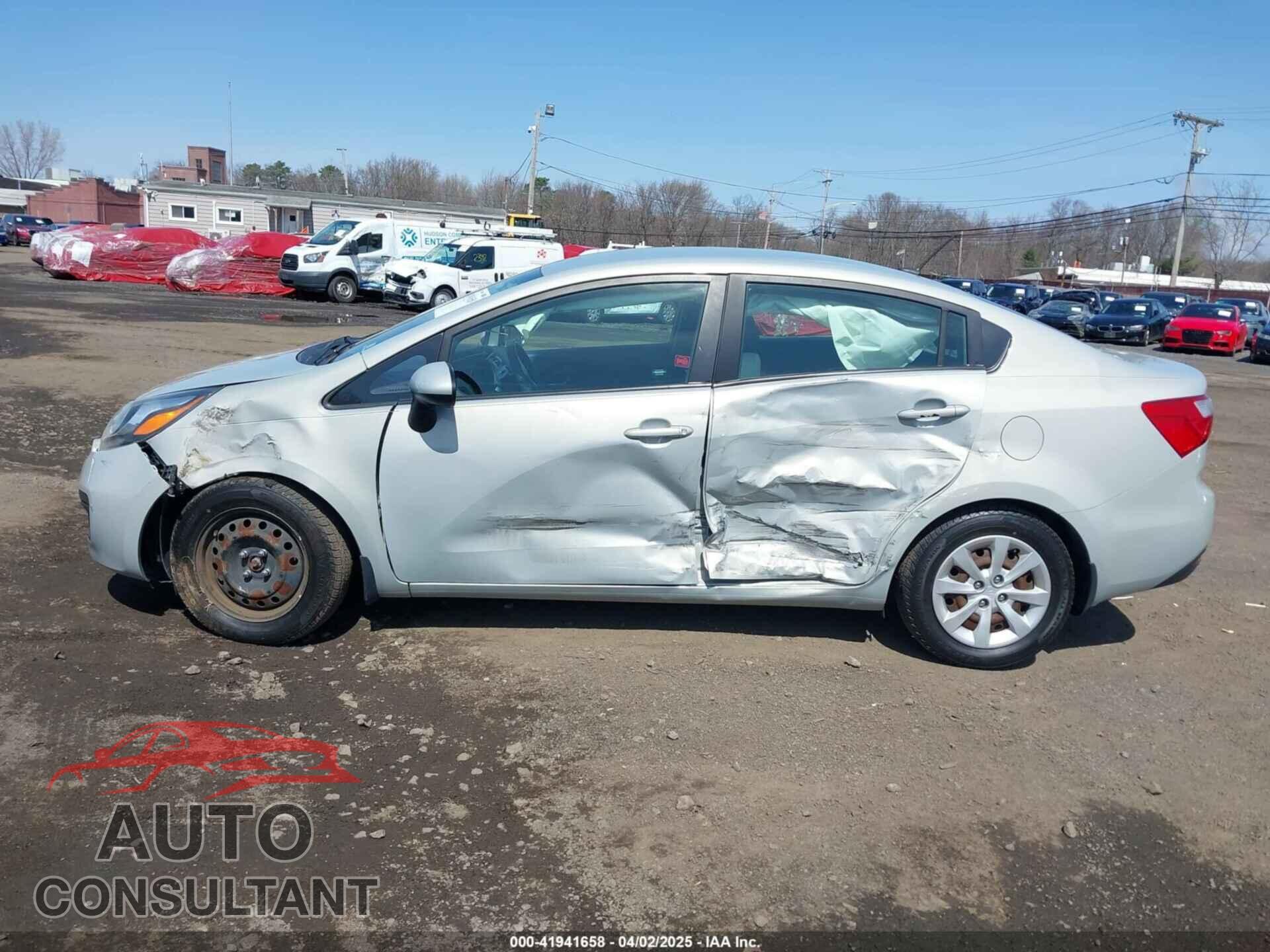 KIA RIO 2012 - KNADN4A39C6049800
