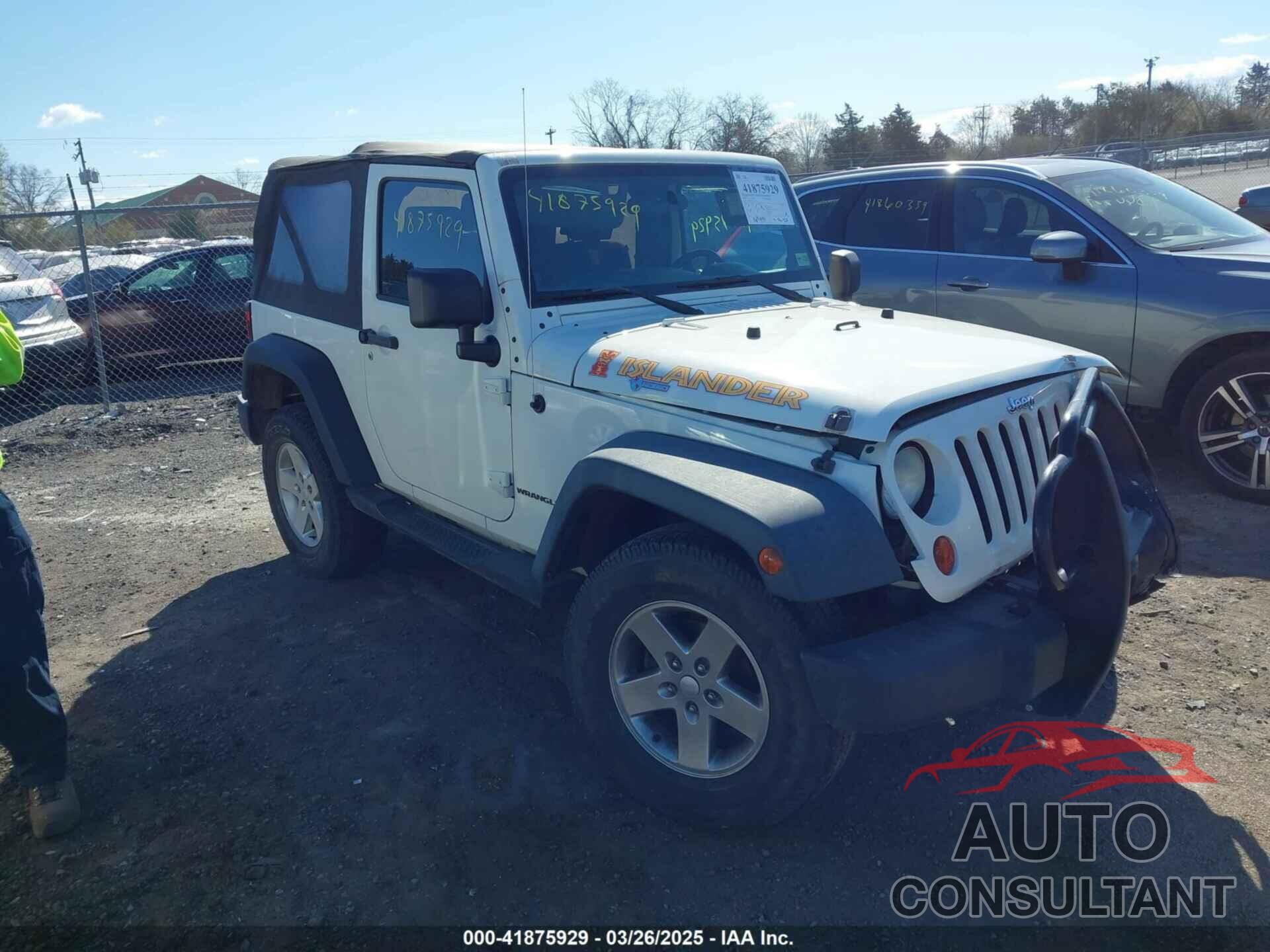 JEEP WRANGLER 2010 - 1J4GA2D11AL161770