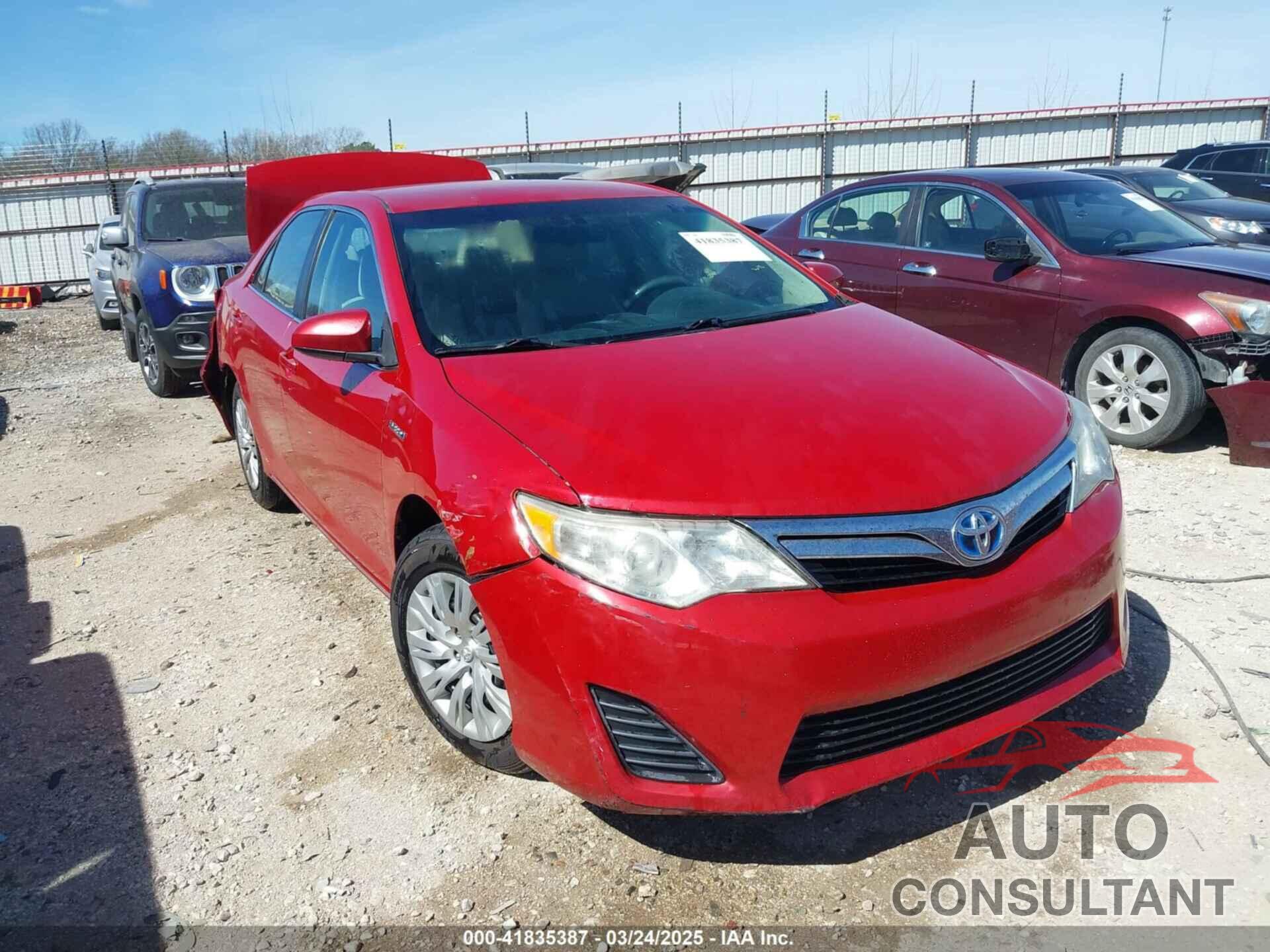 TOYOTA CAMRY HYBRID 2012 - 4T1BD1FK9CU006044