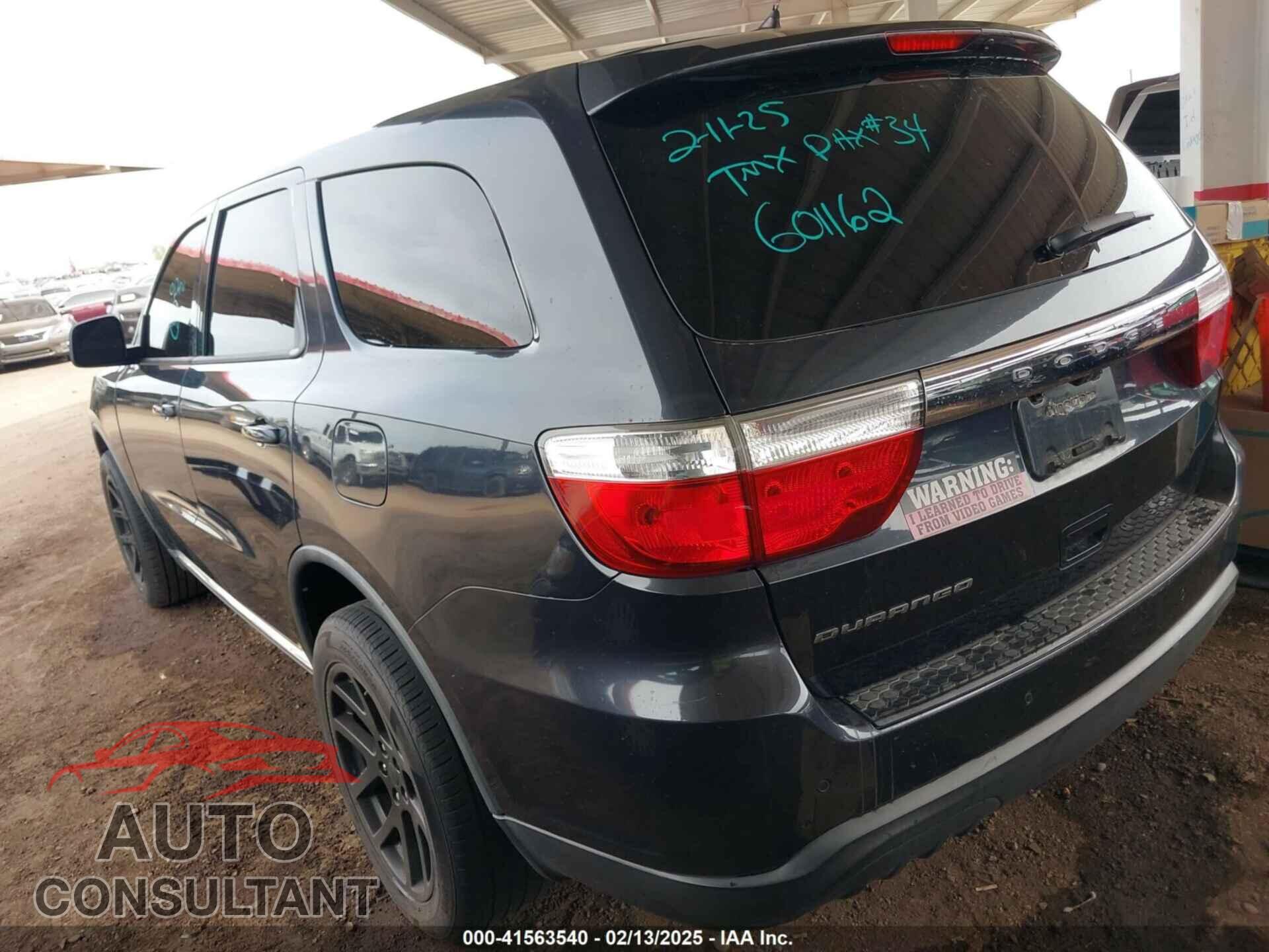 DODGE DURANGO 2013 - 1C4RDHAG2DC601162