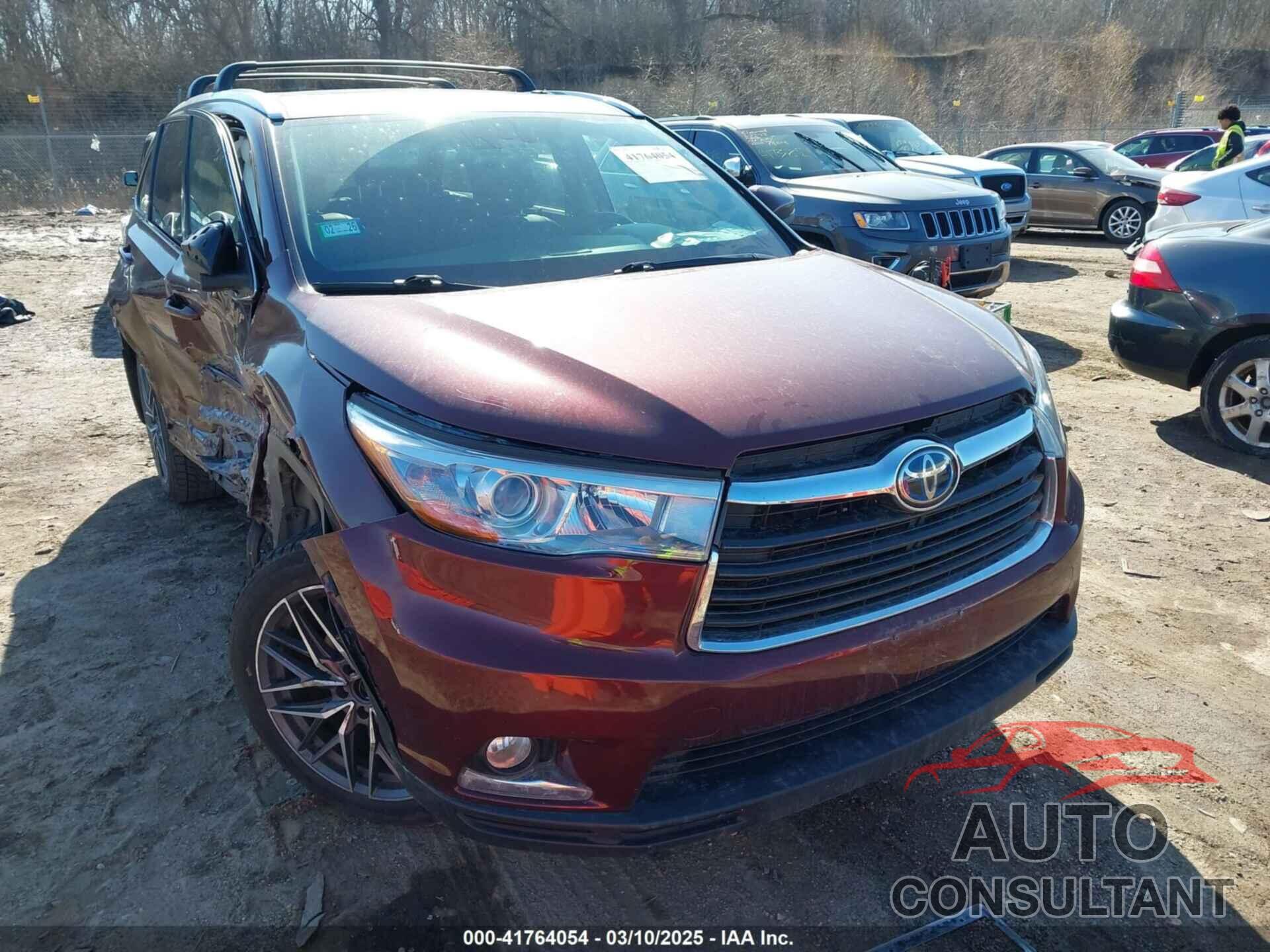 TOYOTA HIGHLANDER HYBRID 2015 - 5TDDCRFH0FS010740