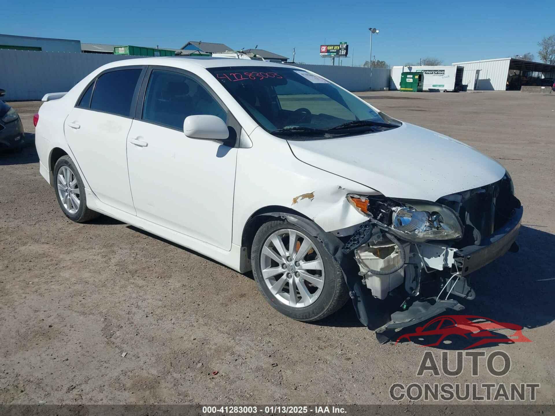 TOYOTA COROLLA 2009 - 1NXBU40E29Z065028