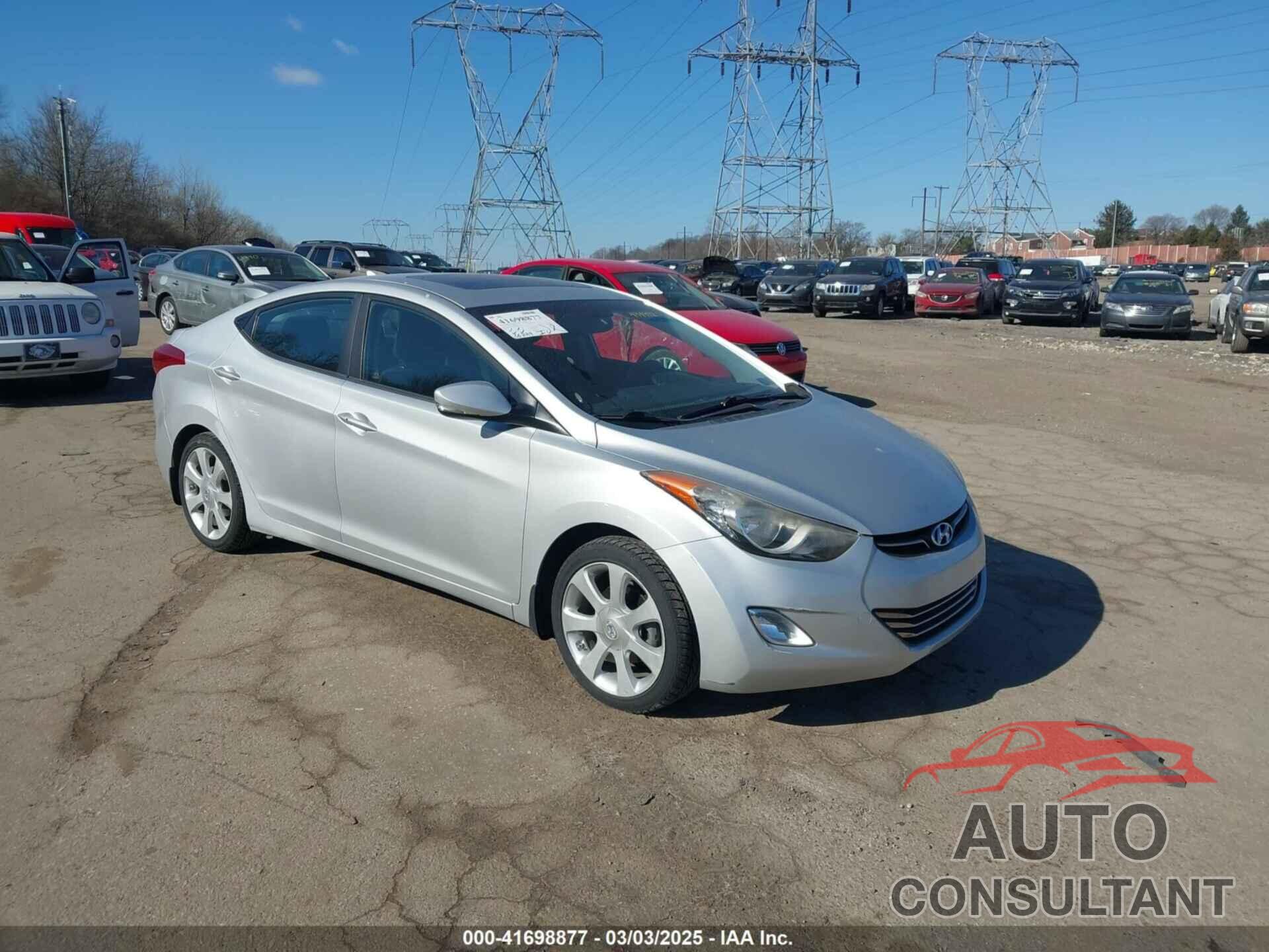 HYUNDAI ELANTRA 2013 - KMHDH4AE5DU494992