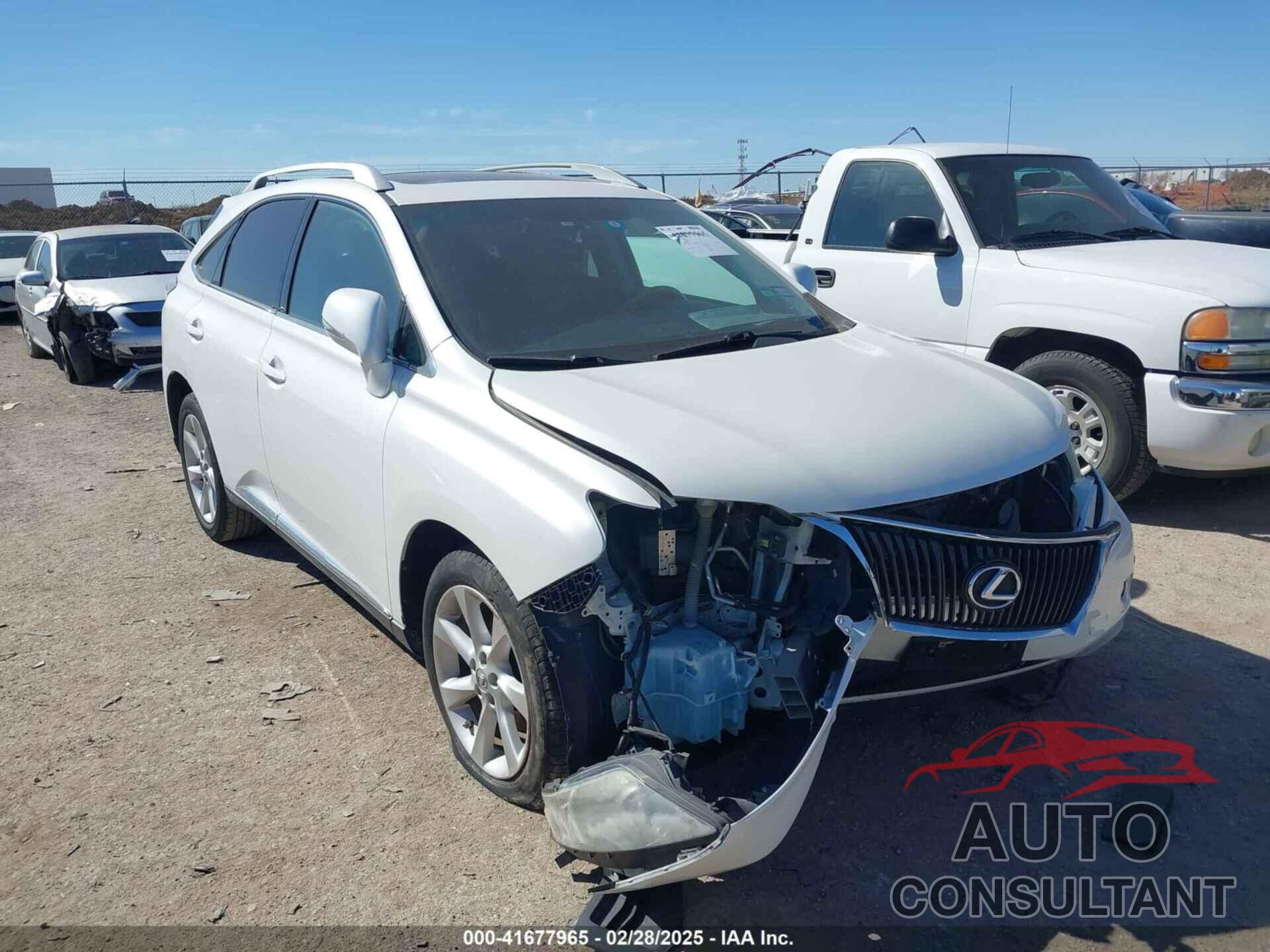 LEXUS RX 350 2012 - 2T2ZK1BA9CC071474