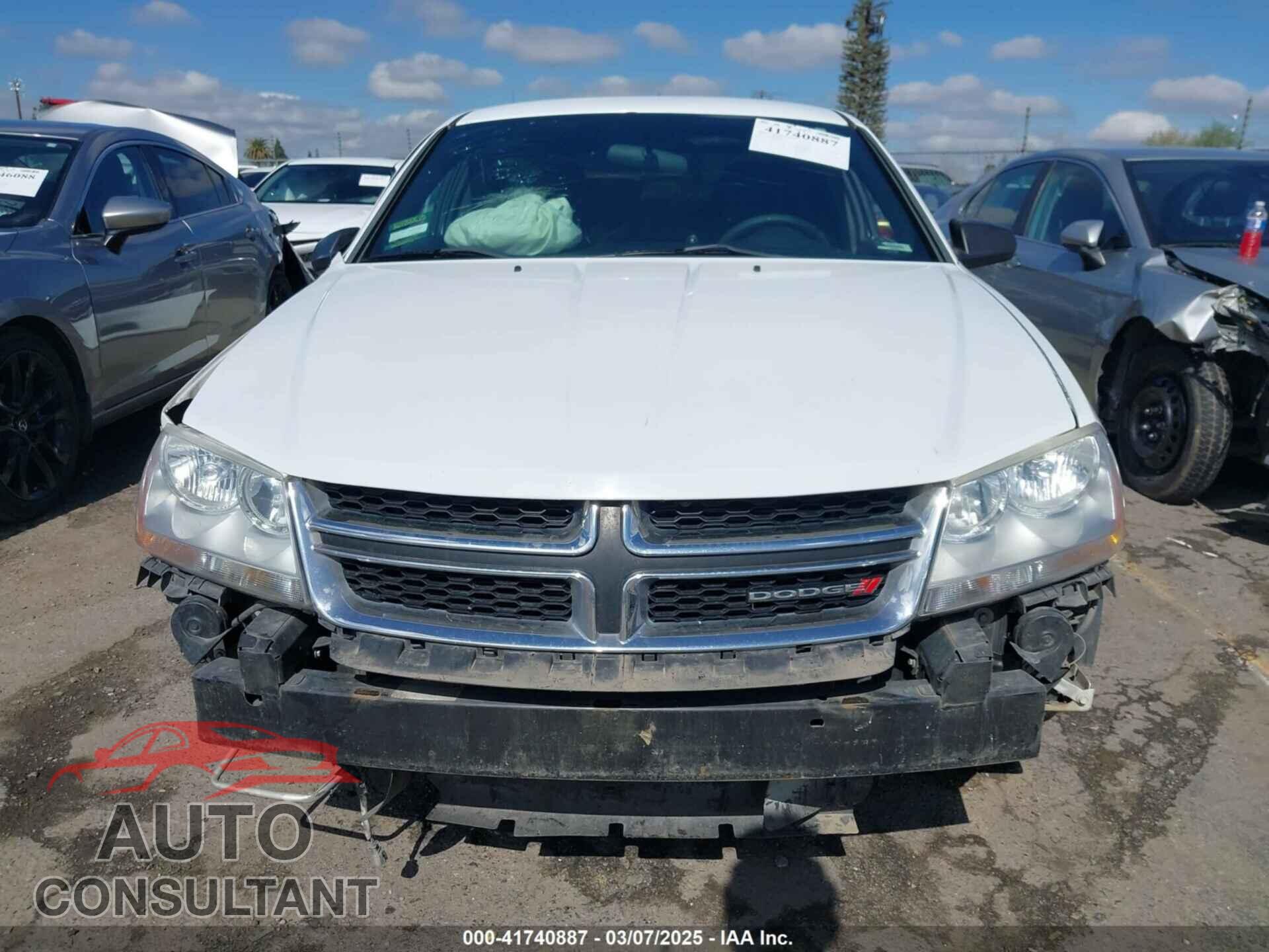 DODGE AVENGER 2013 - 1C3CDZAB8DN643585