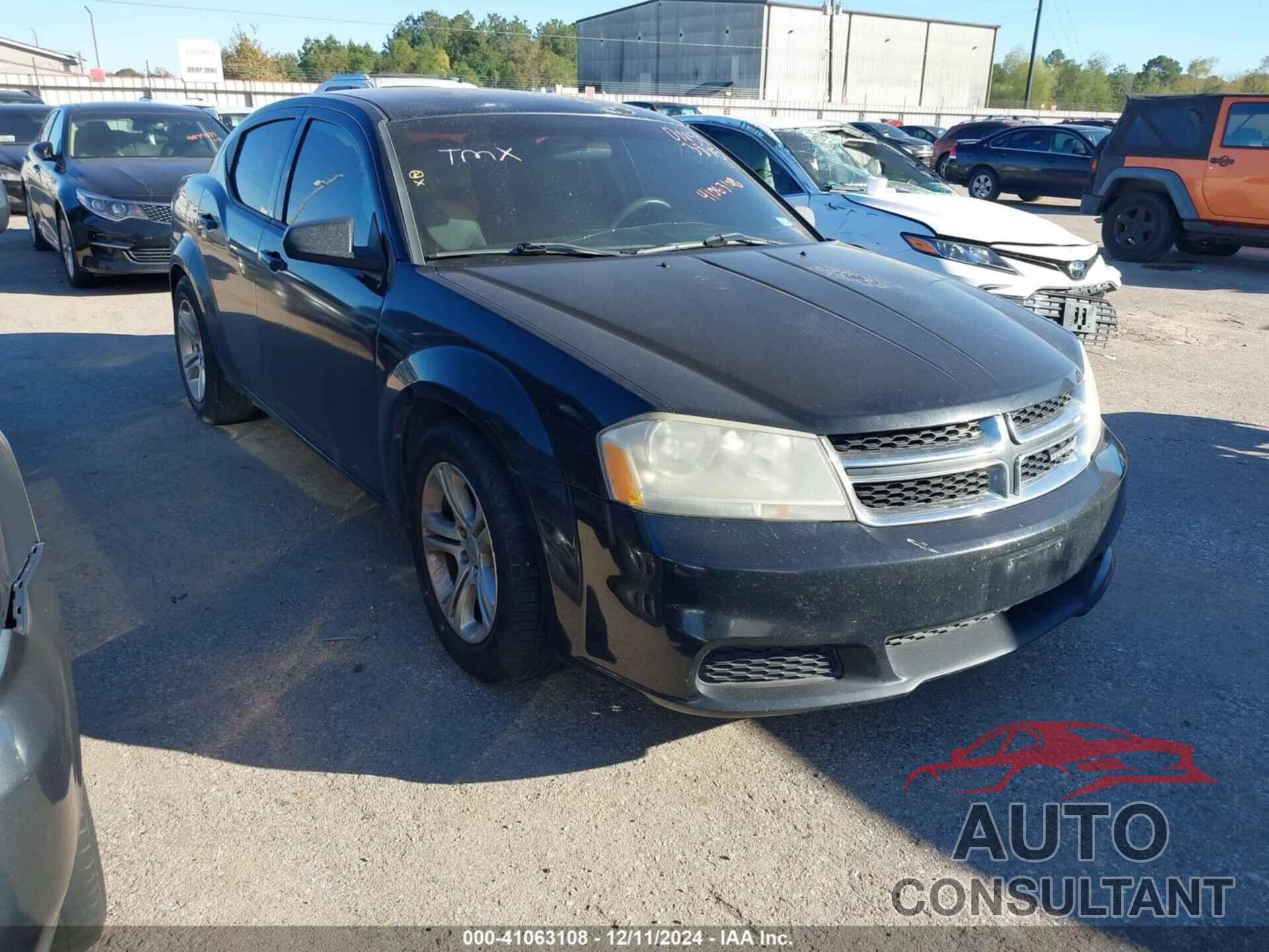 DODGE AVENGER 2013 - 1C3CDZAB2DN593895