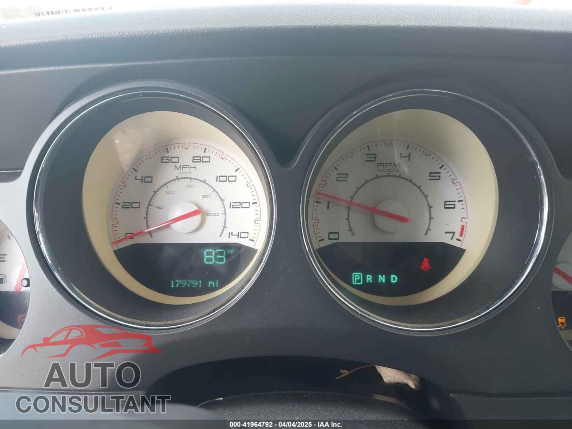 DODGE CHALLENGER 2013 - 2C3CDYAG2DH587643