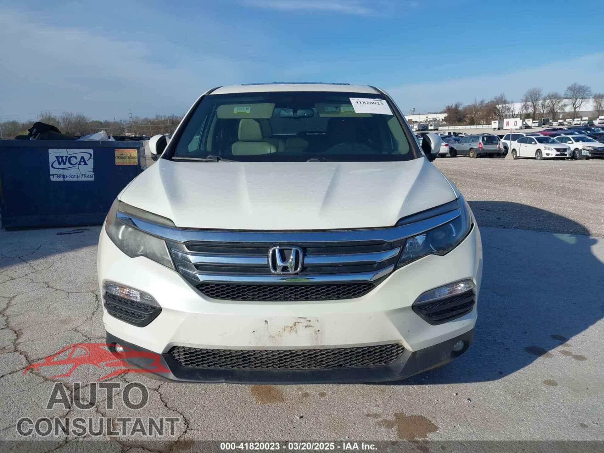 HONDA PILOT 2016 - 5FNYF5H5XGB016152