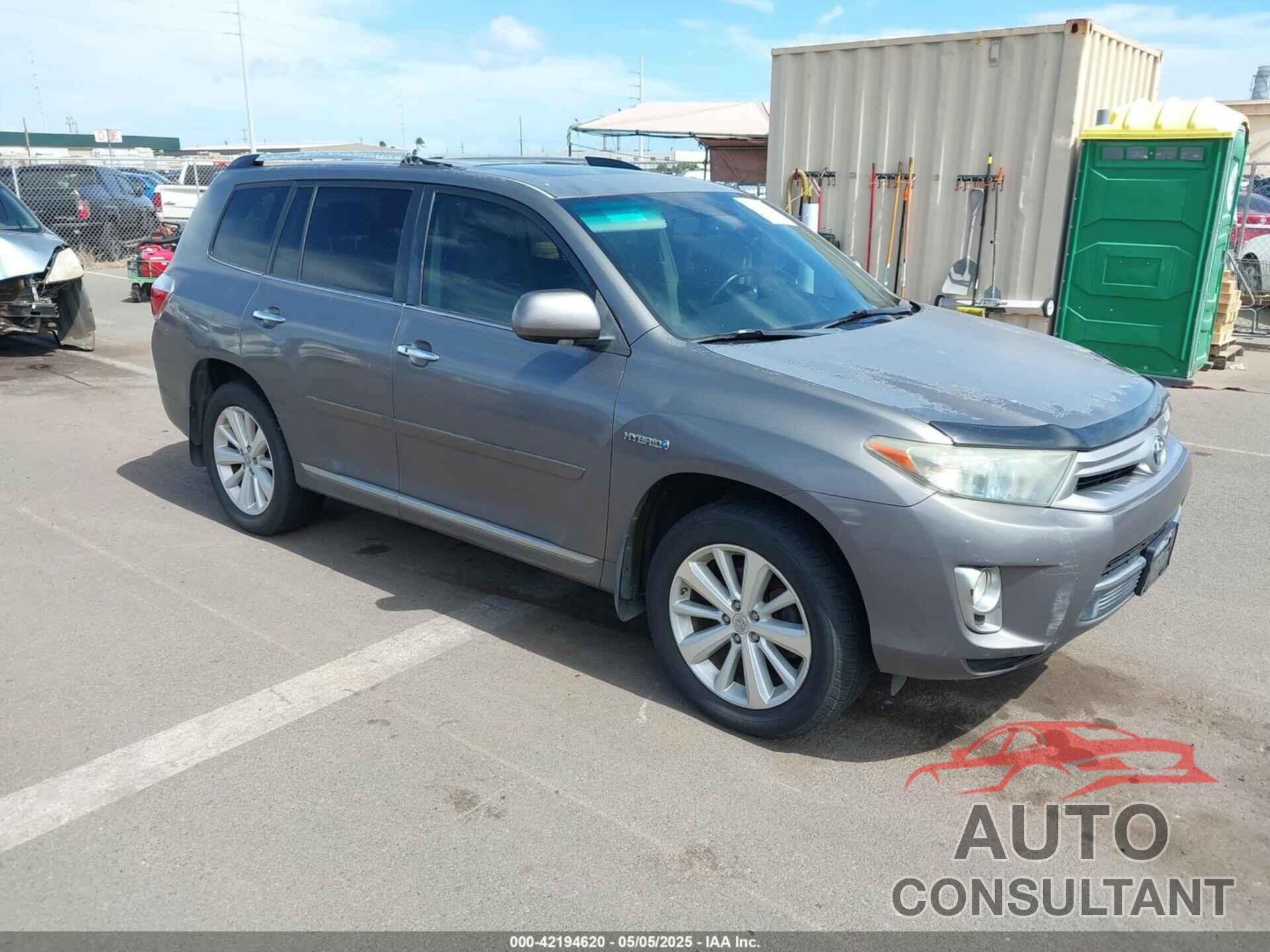 TOYOTA HIGHLANDER HYBRID 2011 - JTEDC3EH9B2000932