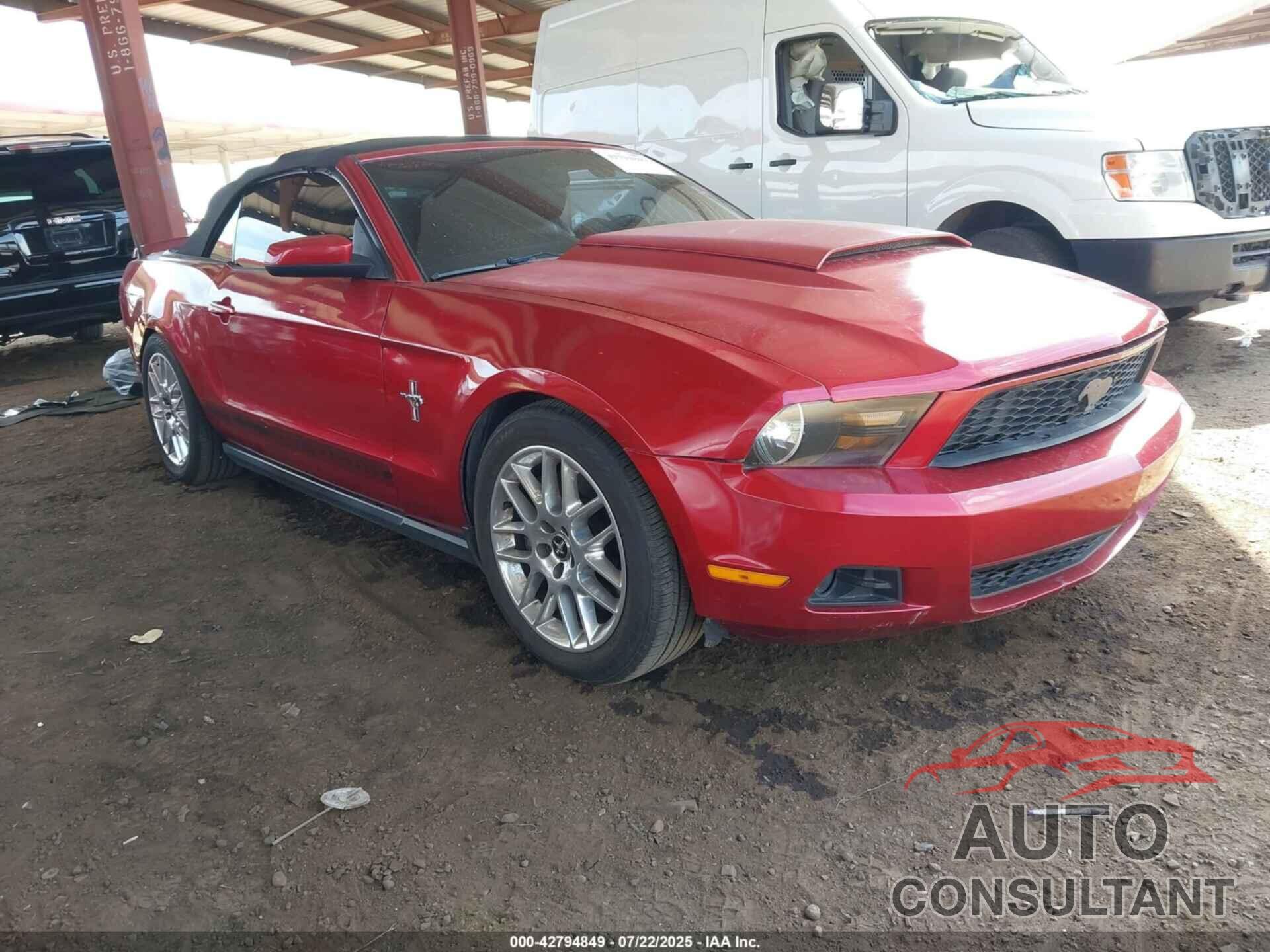 FORD MUSTANG 2012 - 1ZVBP8EM7C5221954