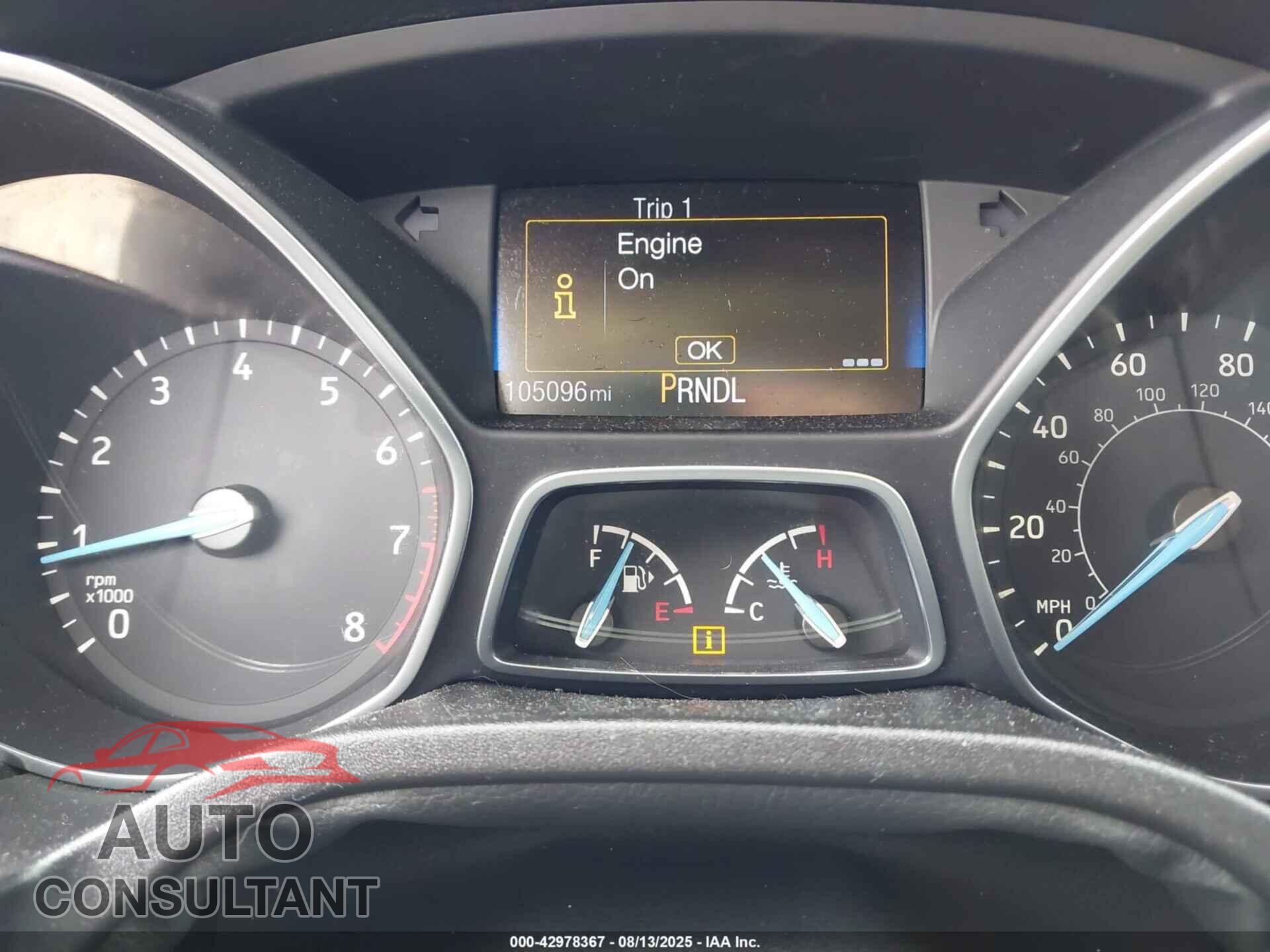 FORD FOCUS 2016 - 1FADP3E21GL224403