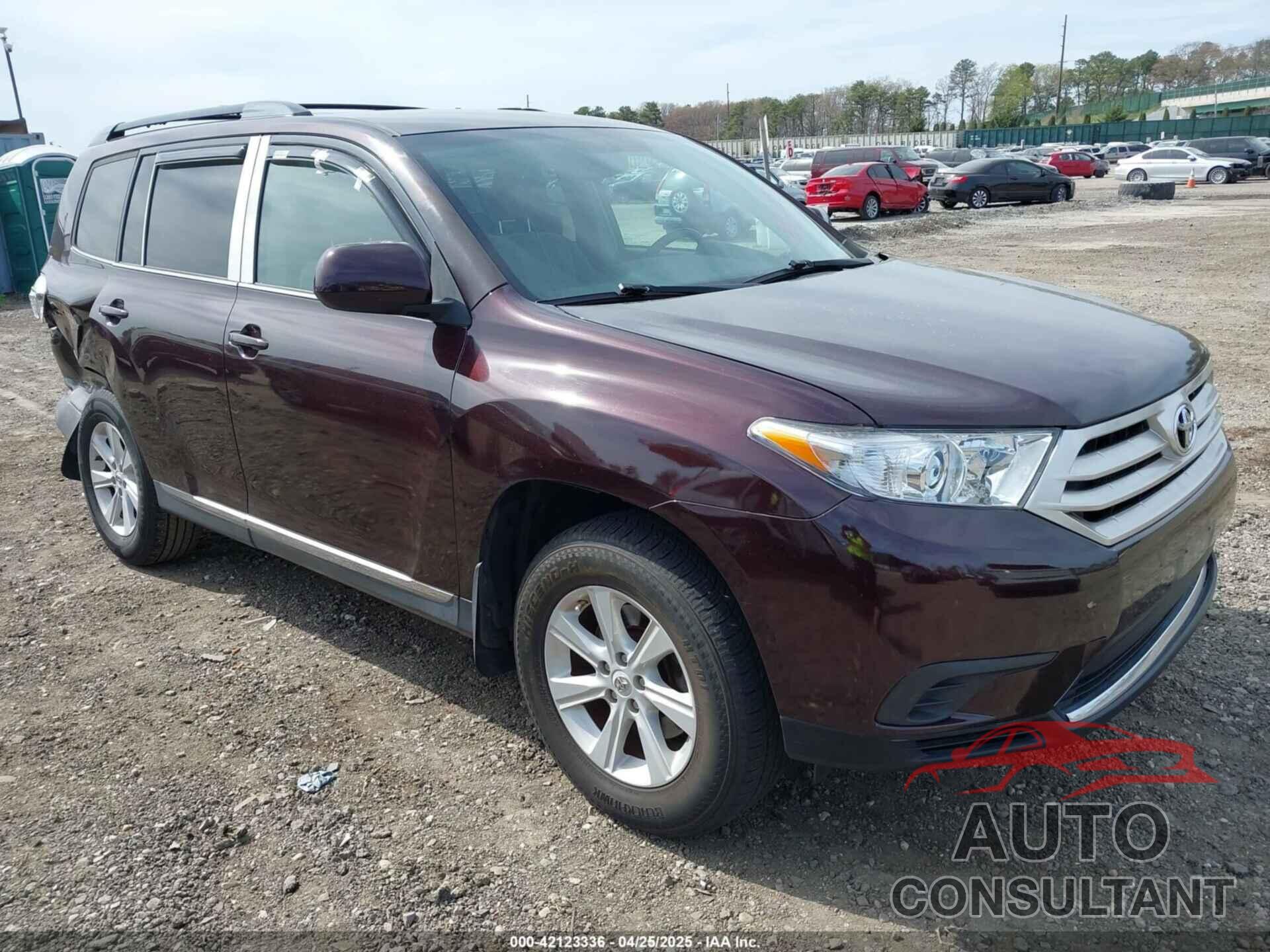 TOYOTA HIGHLANDER 2013 - 5TDBK3EH4DS201180