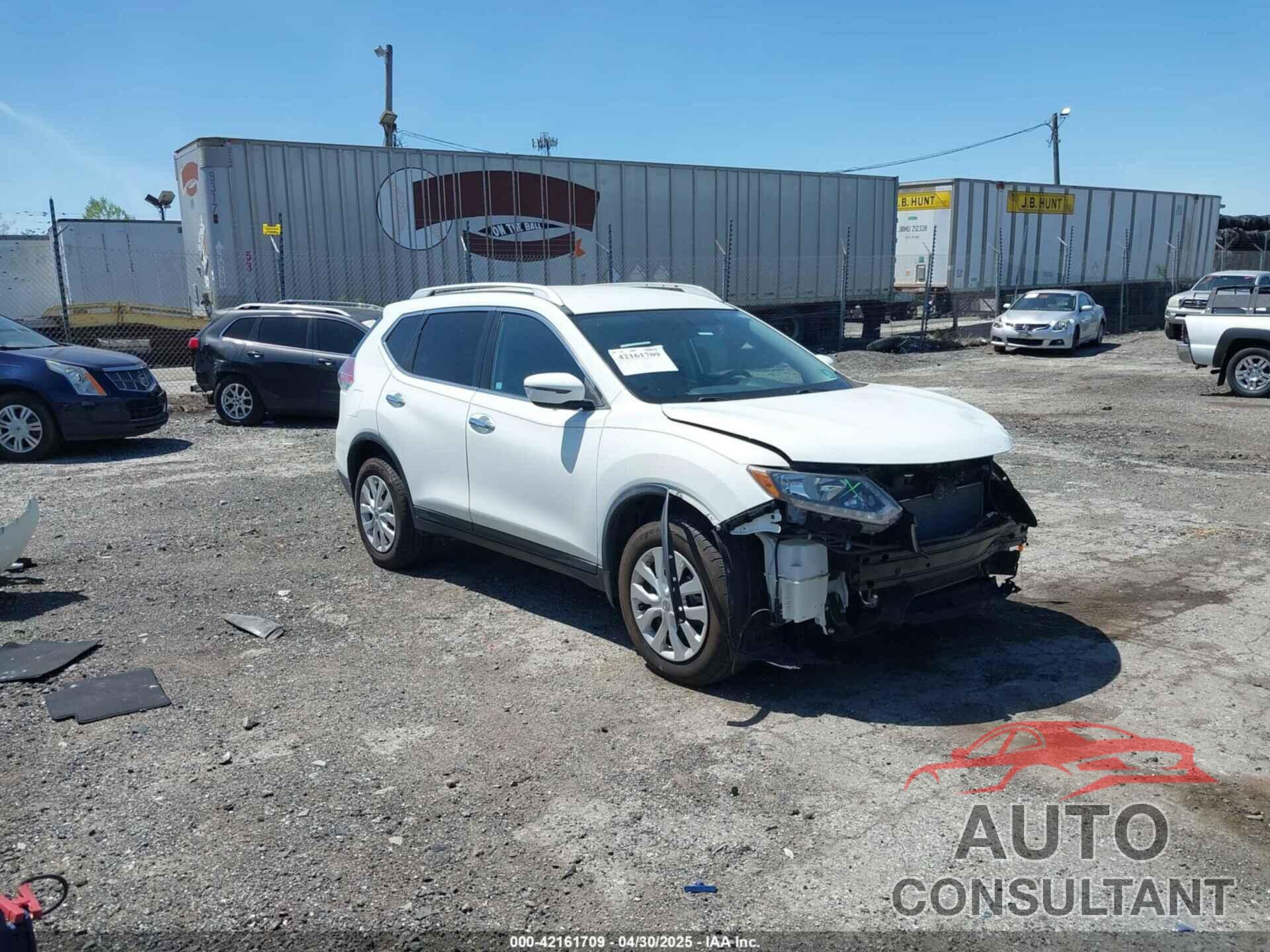 NISSAN ROGUE 2016 - KNMAT2MV7GP592950