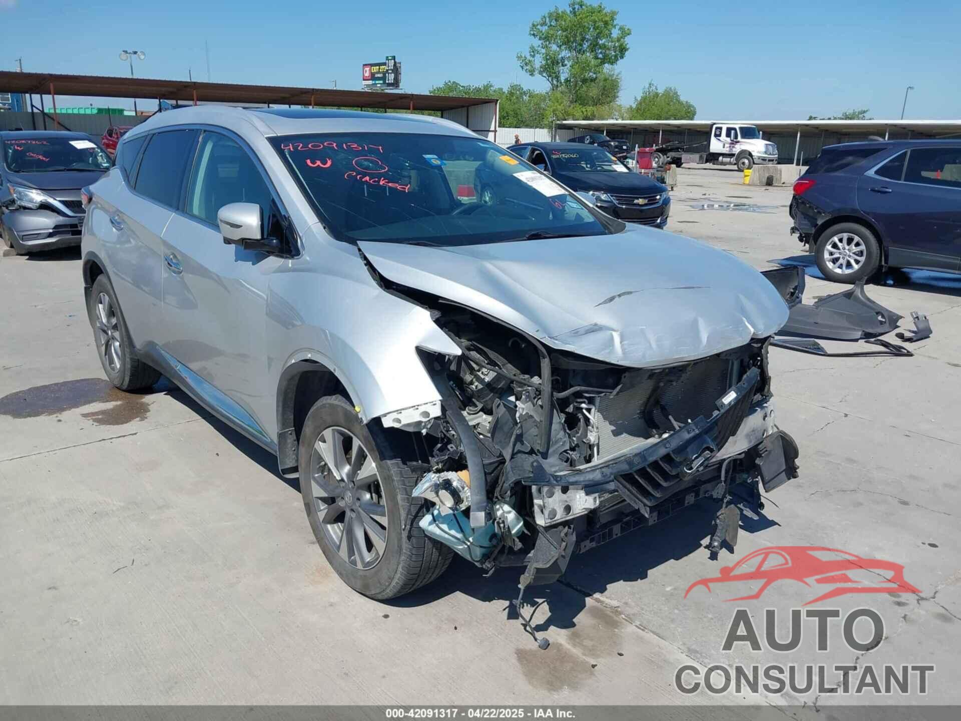 NISSAN MURANO 2017 - 5N1AZ2MG9HN116580