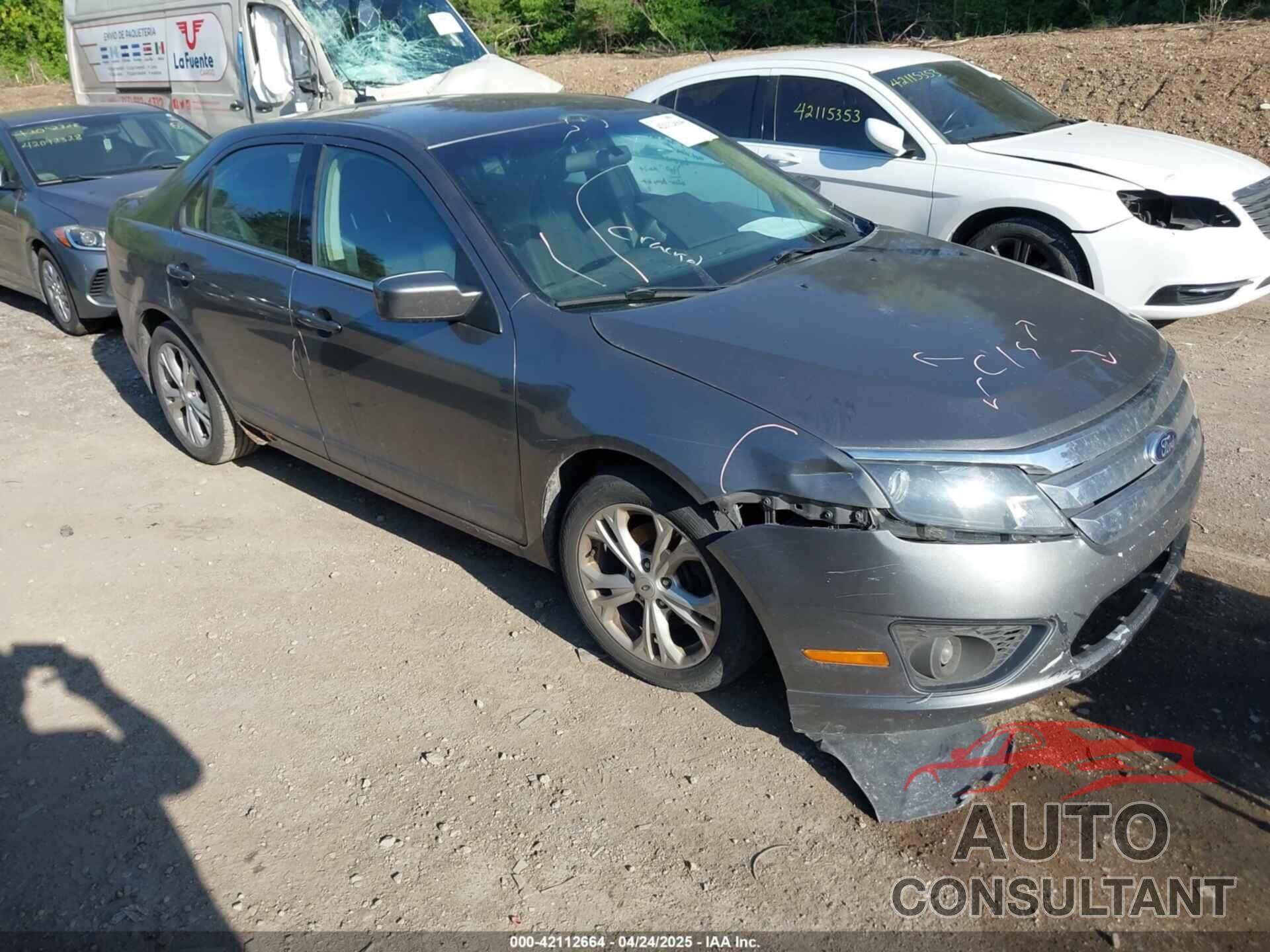FORD FUSION 2012 - 3FAHP0HG1CR262555