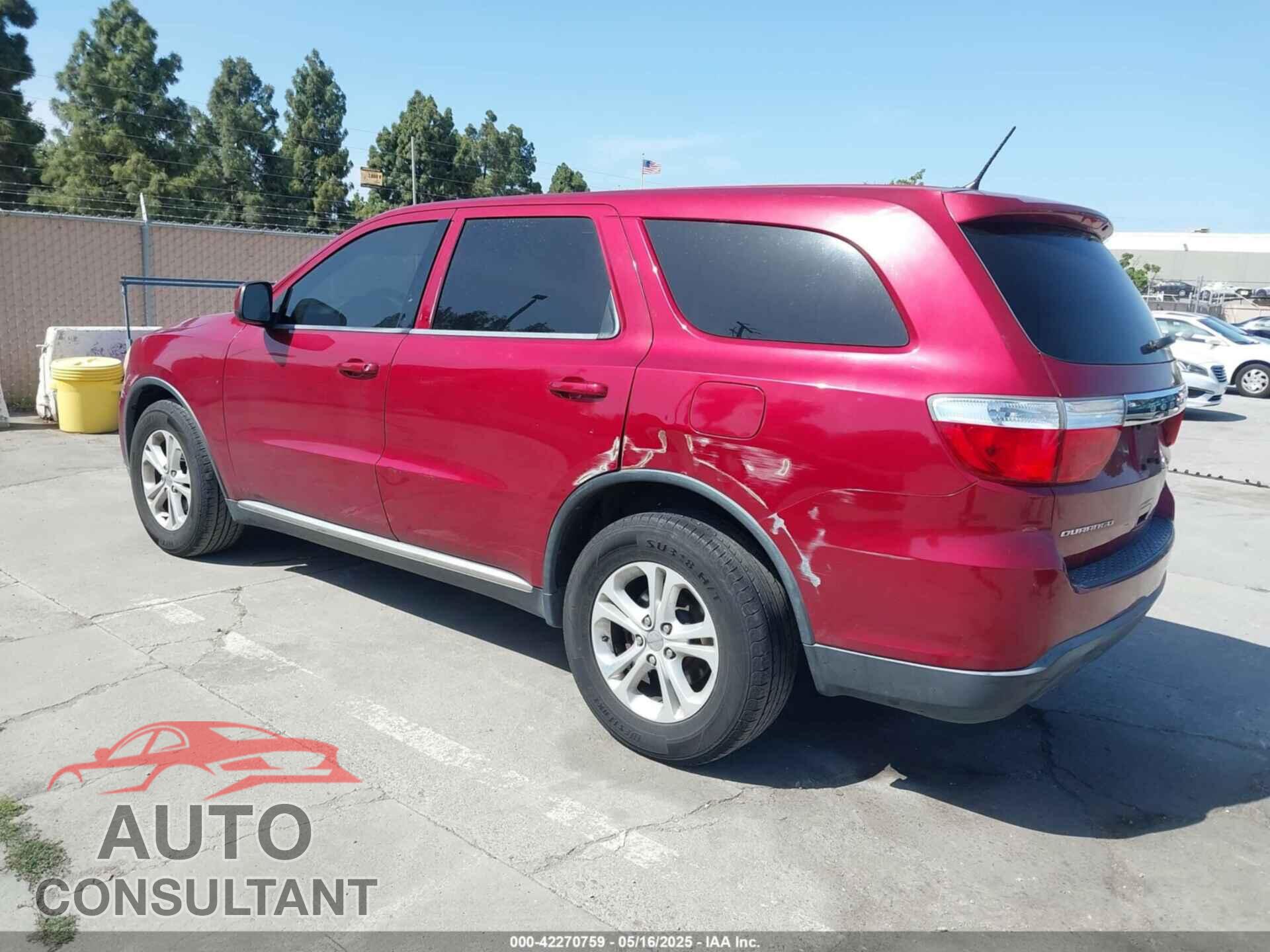 DODGE DURANGO 2013 - 1C4RDHAG5DC662120