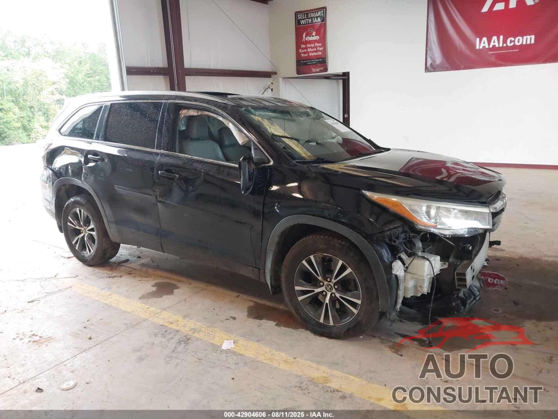 TOYOTA HIGHLANDER 2016 - 5TDJKRFH8GS323364