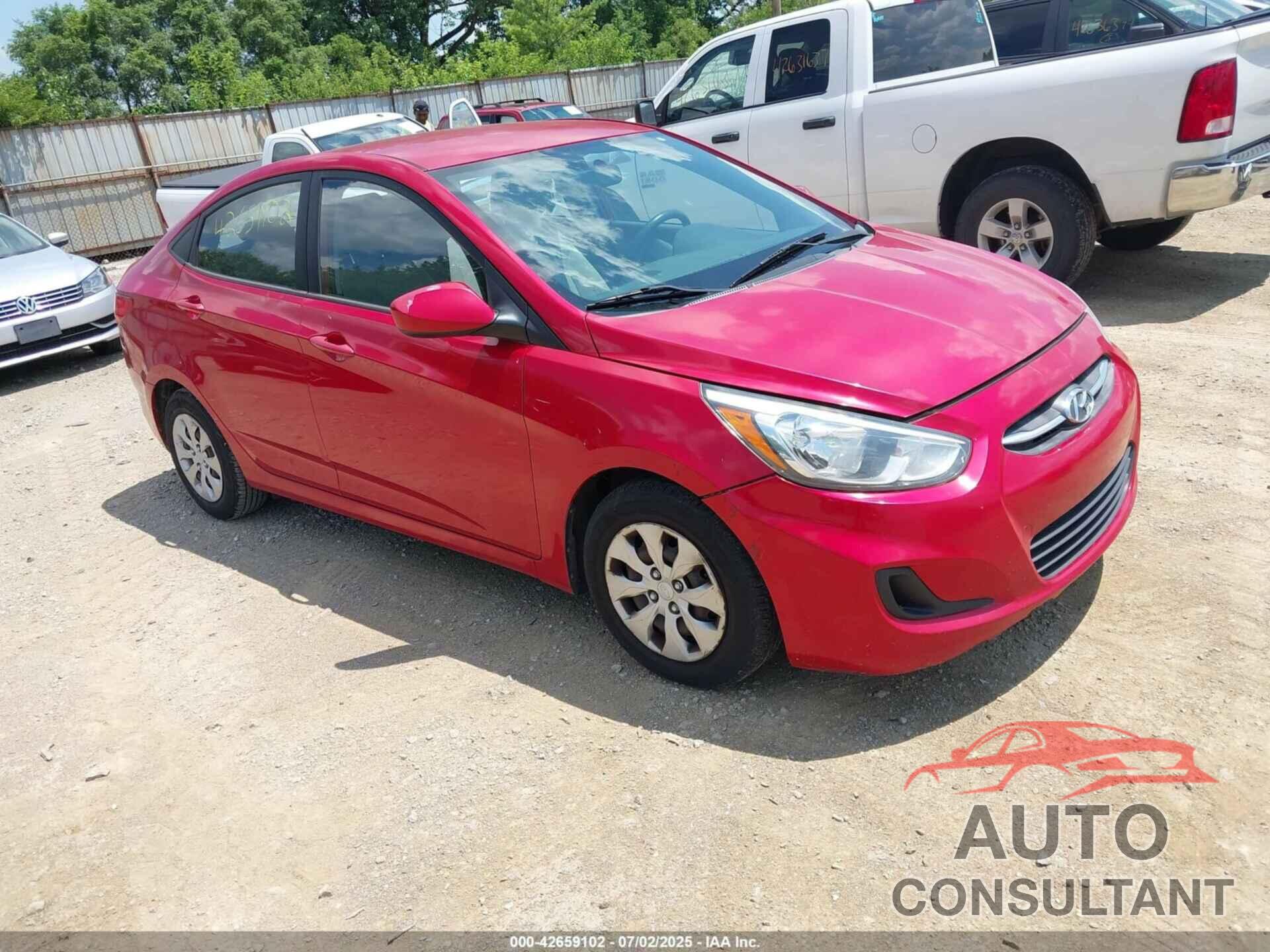 HYUNDAI ACCENT 2015 - KMHCT4AE6FU795316