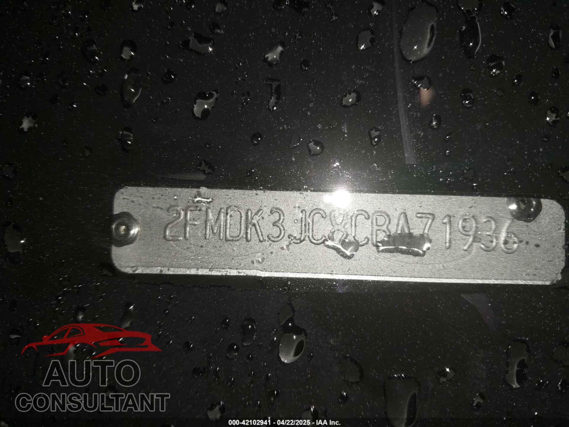 FORD EDGE 2012 - 2FMDK3JC8CBA71936
