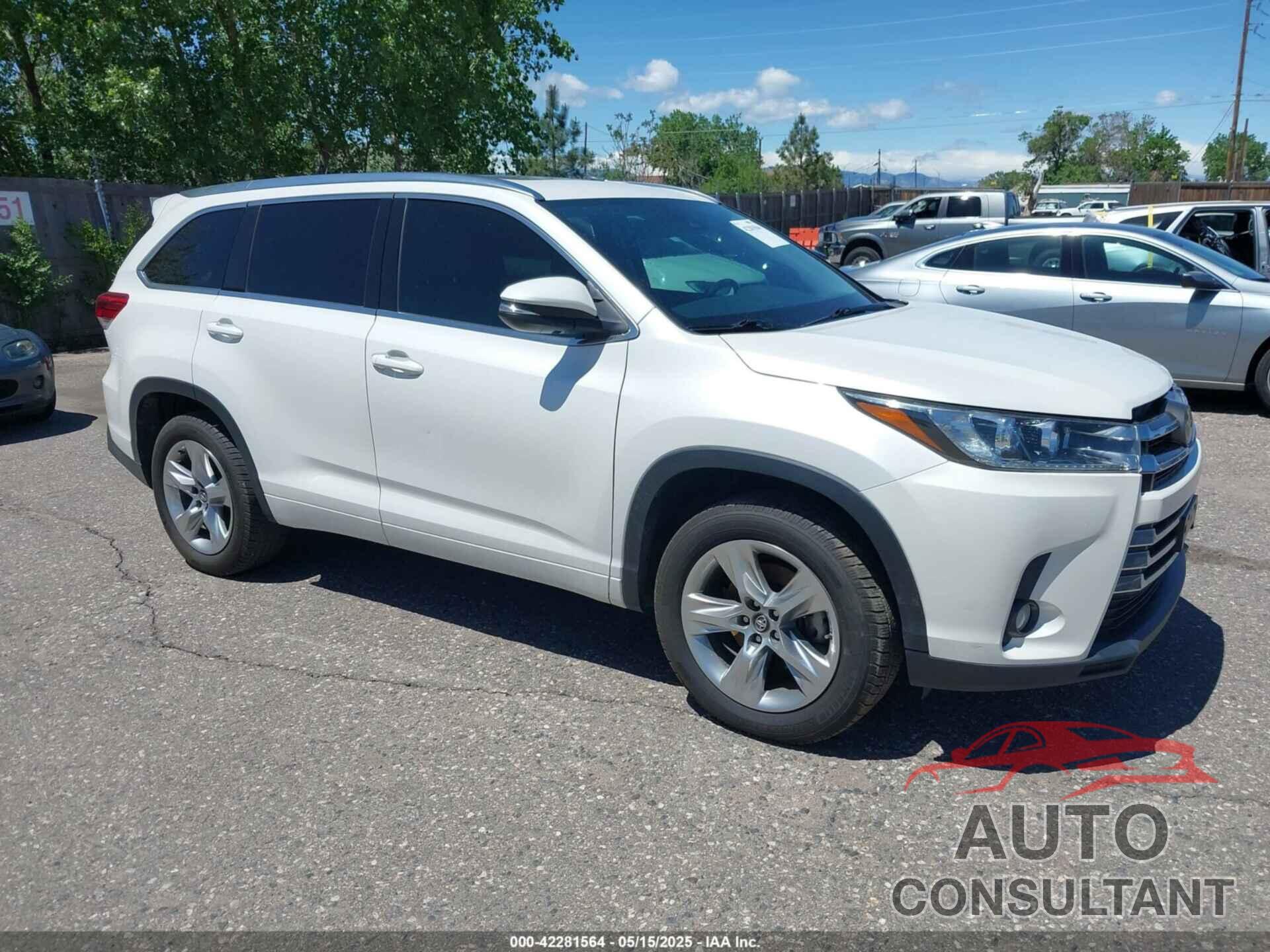 TOYOTA HIGHLANDER 2017 - 5TDYZRFH4HS233351