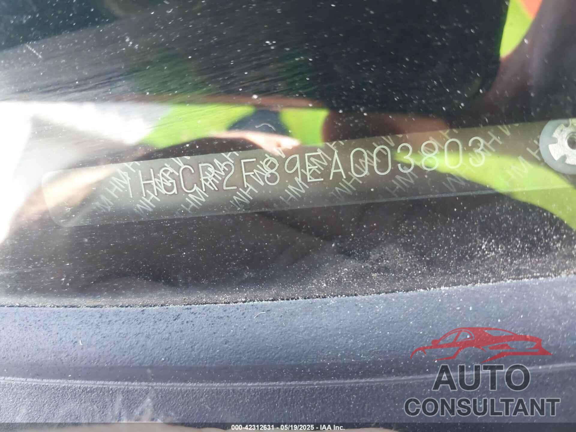 HONDA ACCORD 2014 - 1HGCR2F89EA003803