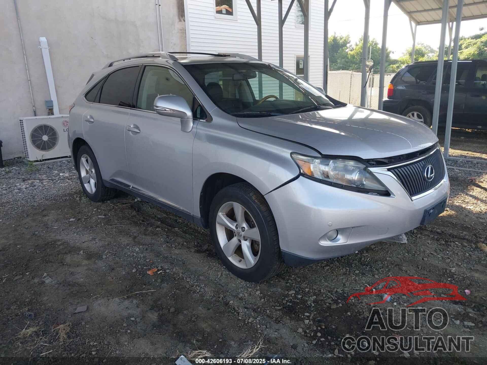 LEXUS RX 350 2012 - 2T2BK1BA3CC138538
