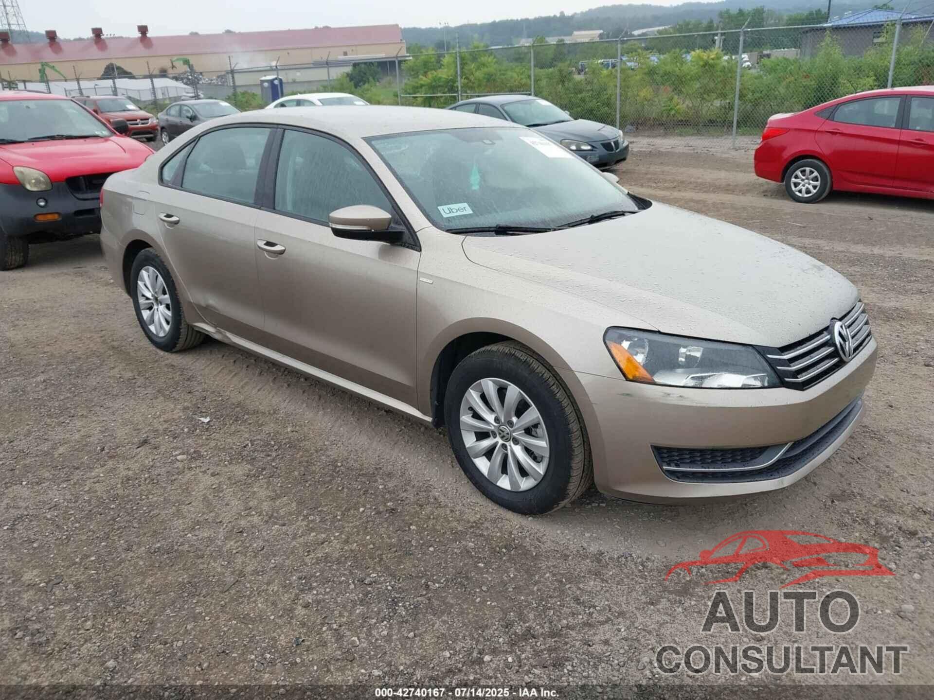 VOLKSWAGEN PASSAT 2015 - 1VWAT7A37FC076414