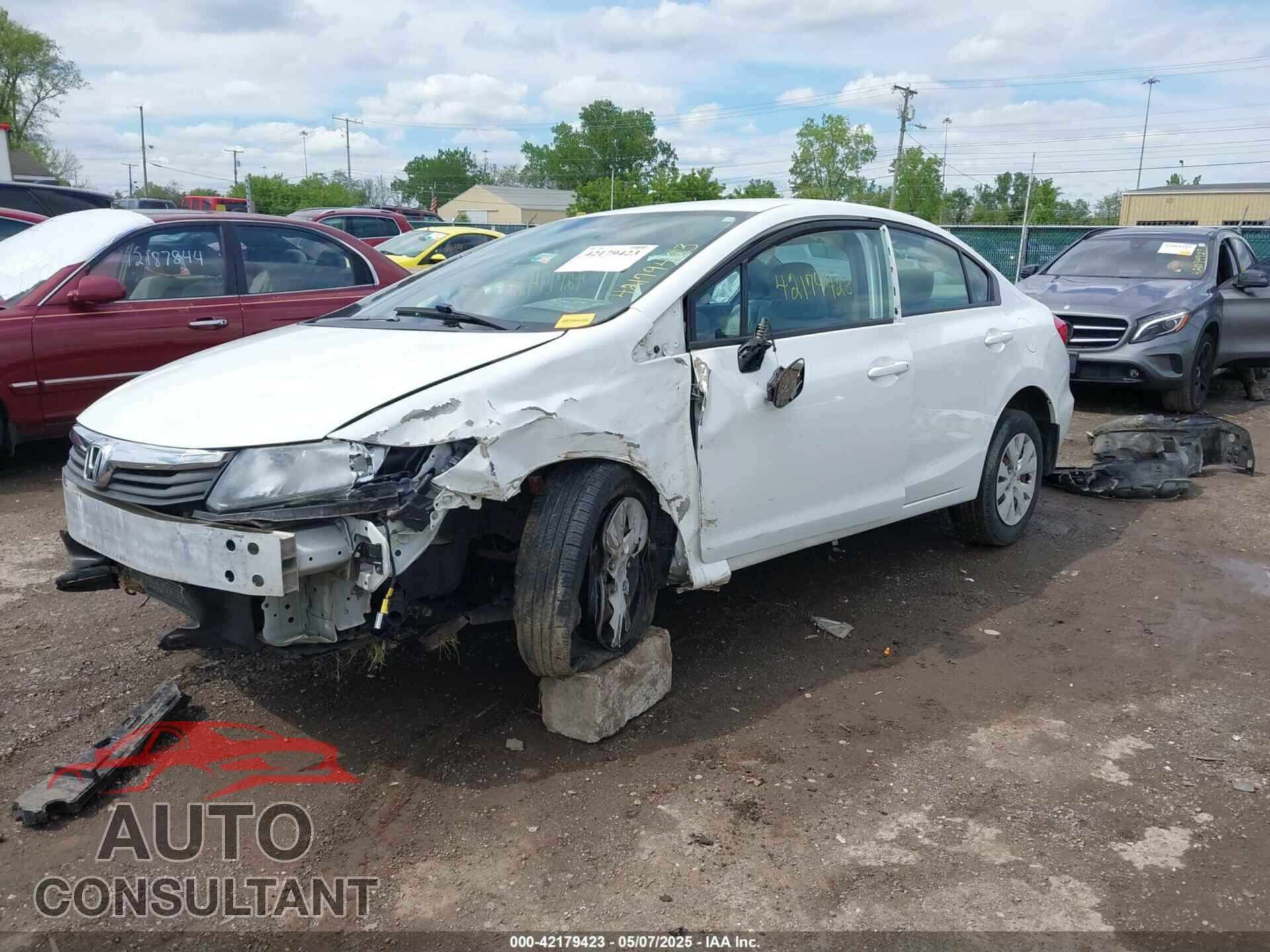HONDA CIVIC 2012 - 19XFB2F59CE108681